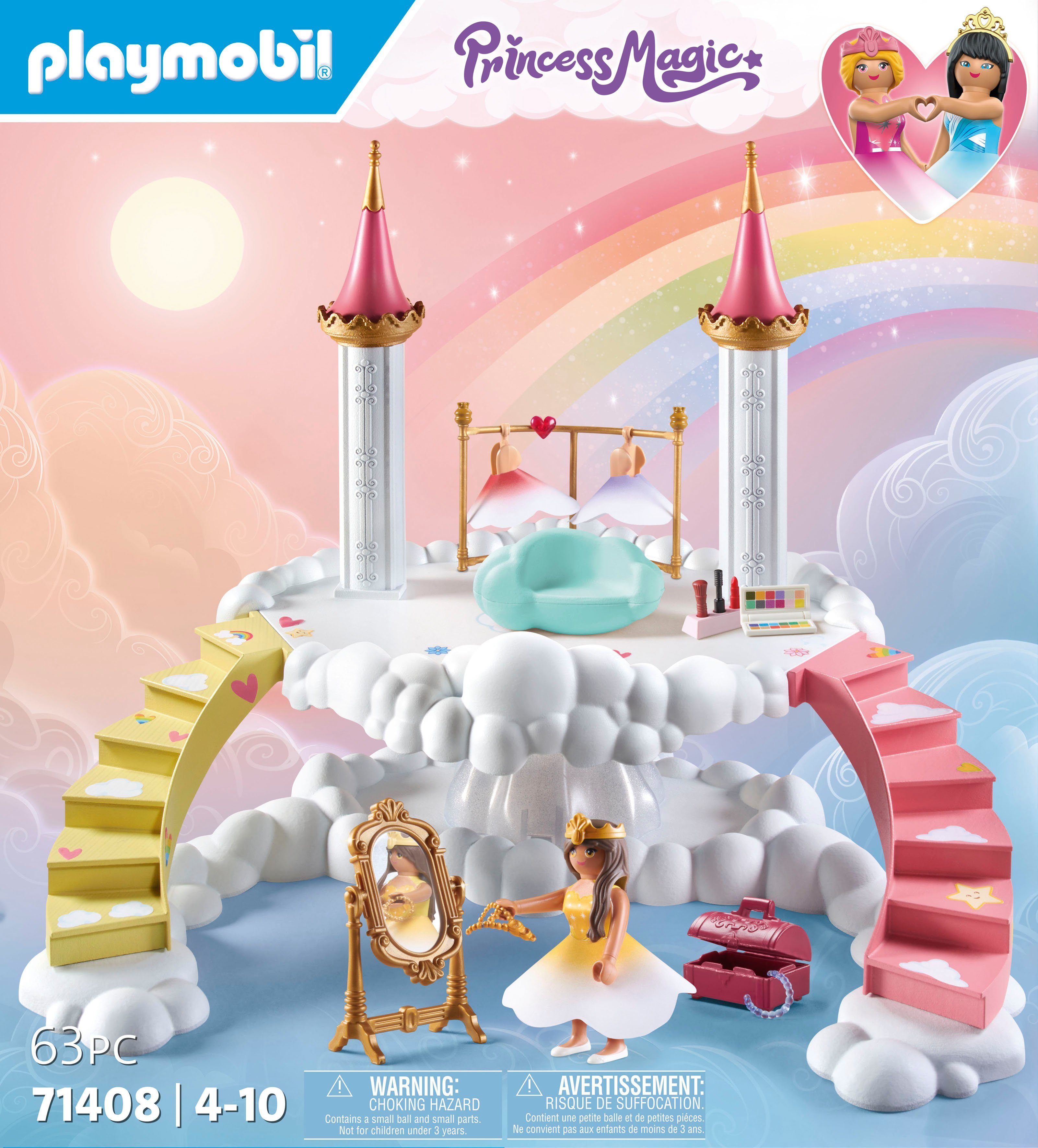 (71408), Himmlische Konstruktions-Spielset Magic, Ankleidewolke Princess in (63 St), Made Germany Playmobil®