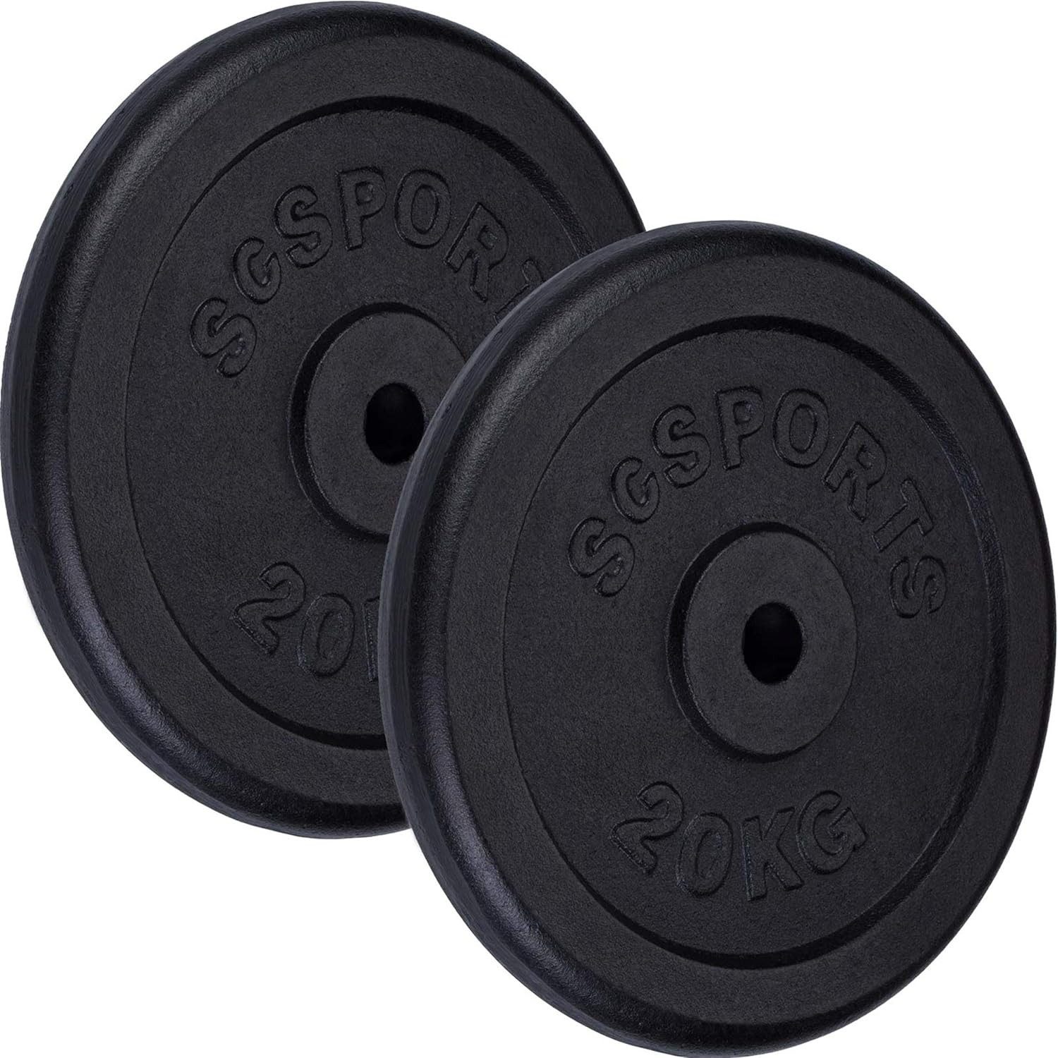 ScSPORTS® Hantelscheibe, 40 kg, (2-tlg)