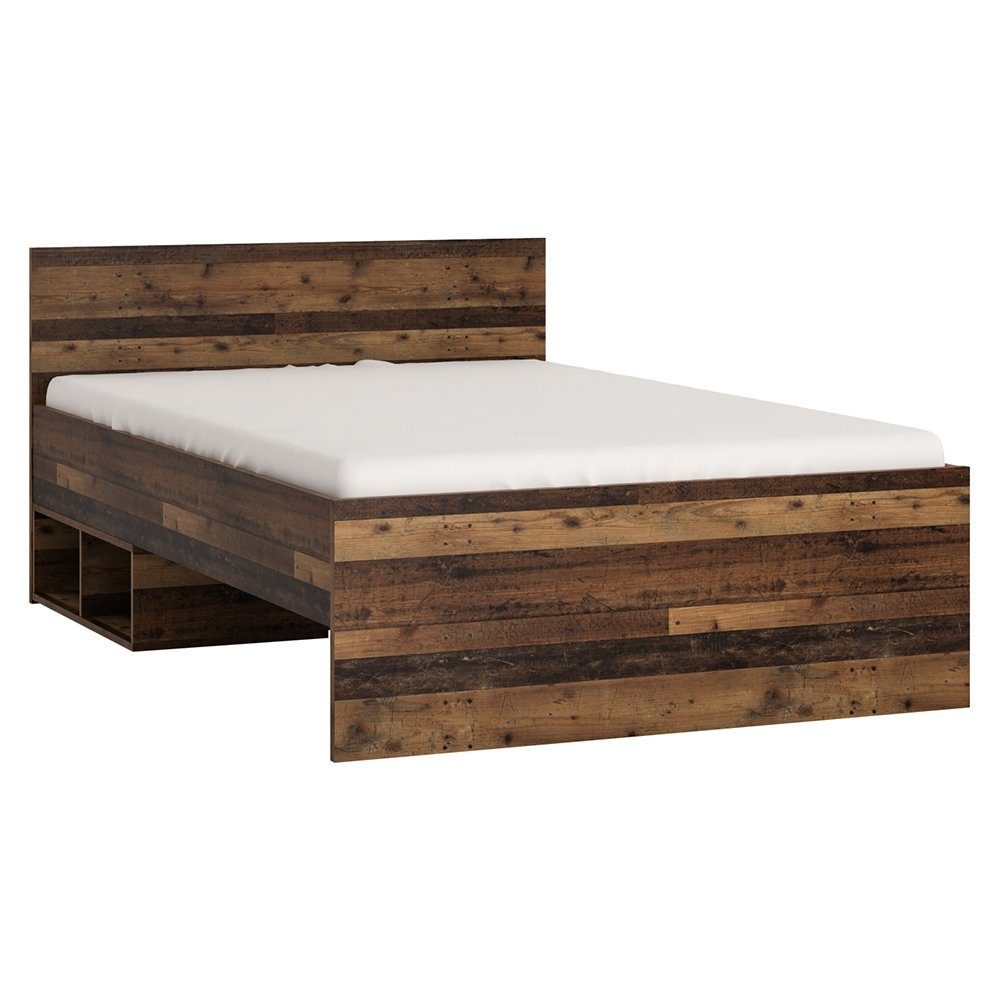 Lomadox Bettgestell NELSON-129, Jugendzimmer Bettgestell 120x200 cm Liegefläche, modernes Holzdekor