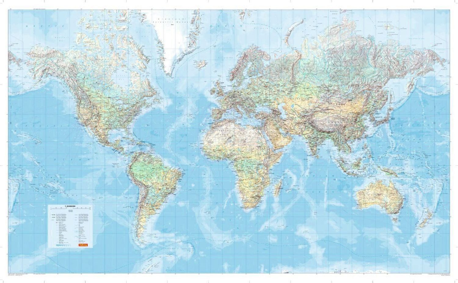 MARCO POLO Die Große Weltkarte (physisch) 1:30 000 000, plano in Hülse / Marco Polo Verlag