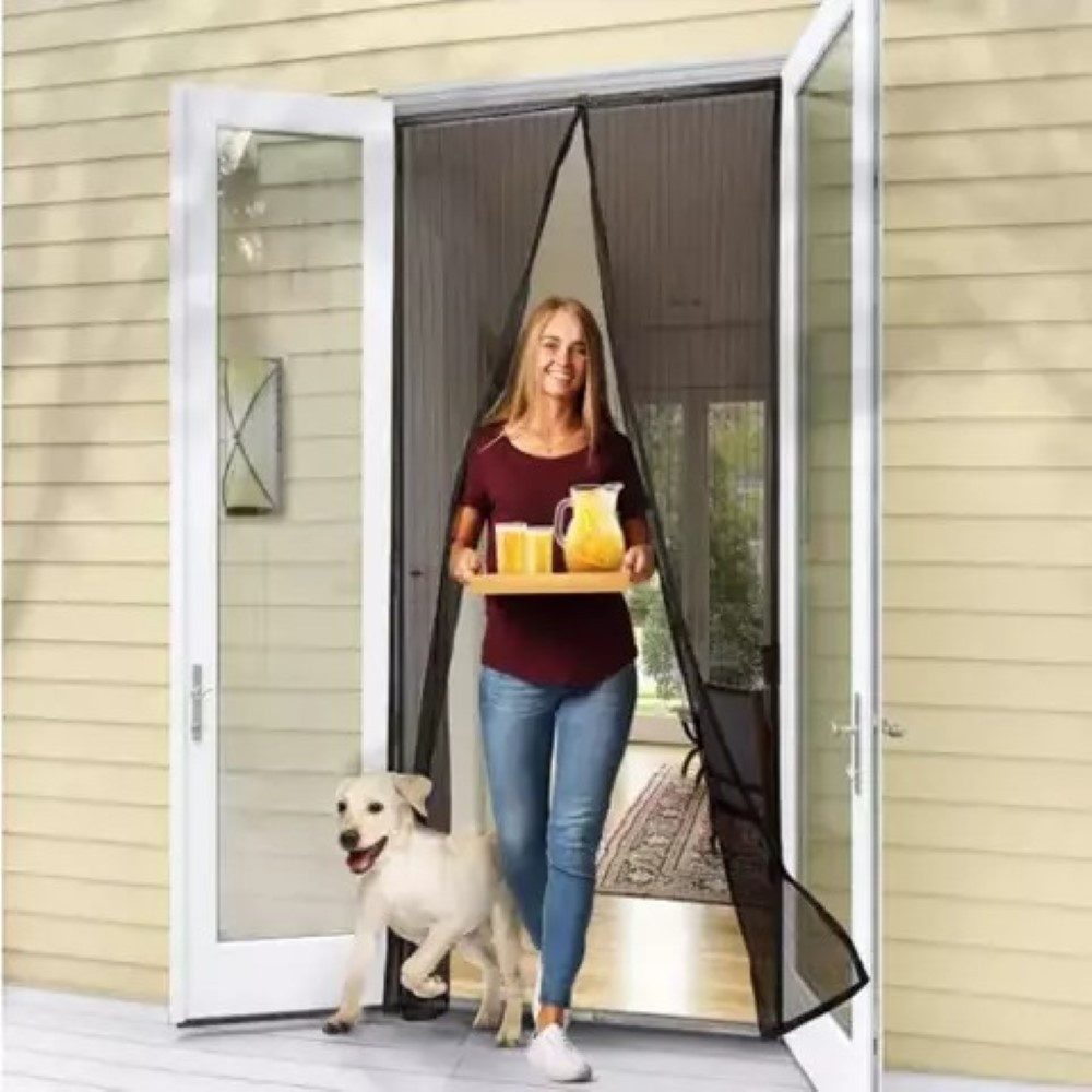 Repest Moskitonetz LuxMosq 100x210 cm - Hochwertiges Moskitonetz für Türen (Fliegengitter für Balkon-Set, Tür Moskitonetz), Effektiver Insektenschutz, einfache Installation