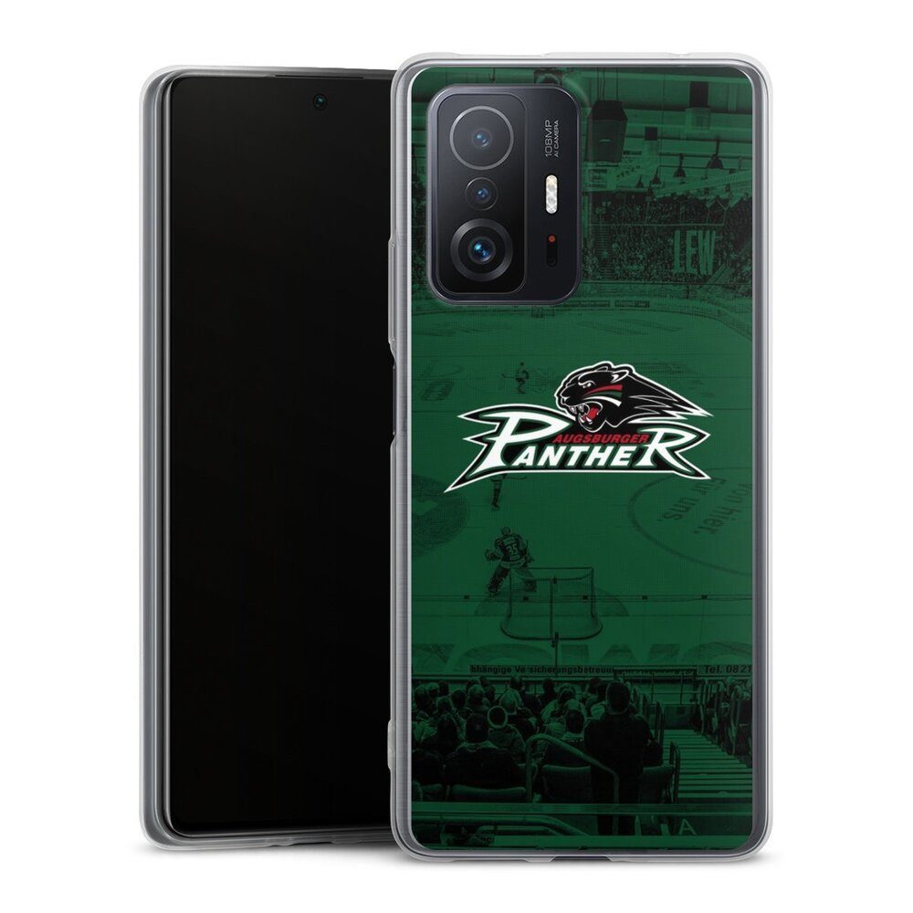 DeinDesign Handyhülle Logo Augsburger Panther Offizielles Lizenzprodukt, Xiaomi 11T Pro 5G Slim Case Silikon Hülle Ultra Dünn Schutzhülle