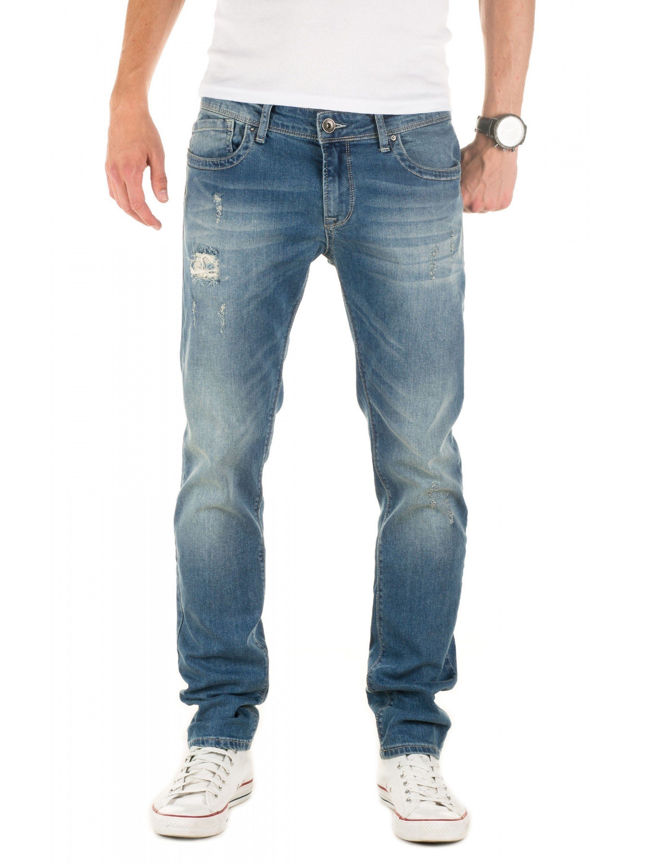 WOTEGA Slim-fit-Jeans Jeans Pete destroyed Herren Jeans mit Stretchanteil günstig online kaufen