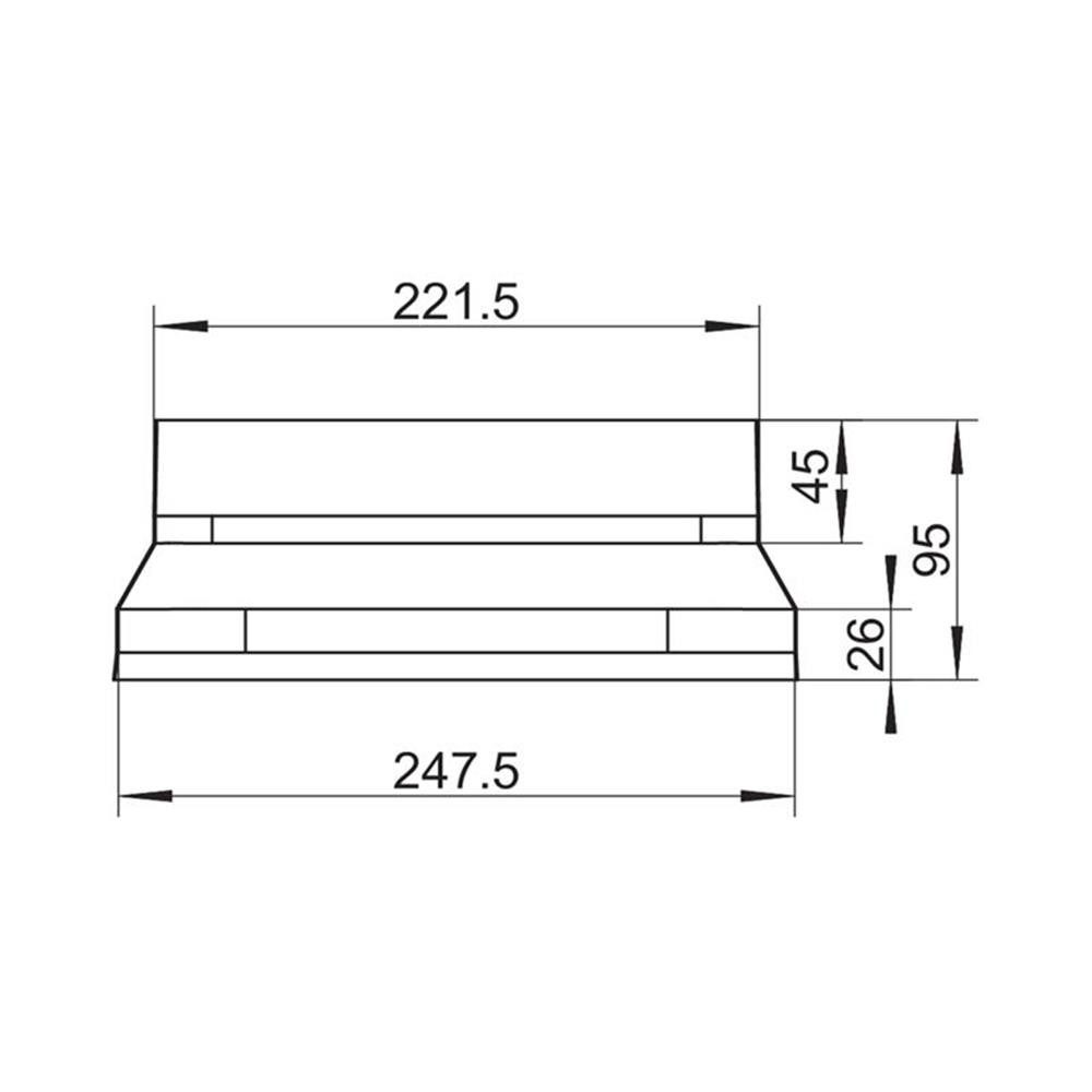 Naber Abluft-Set Naber COMPAIR System Ø 150 Stahl SF-BA 150 Adapter, verzinkter Stahl