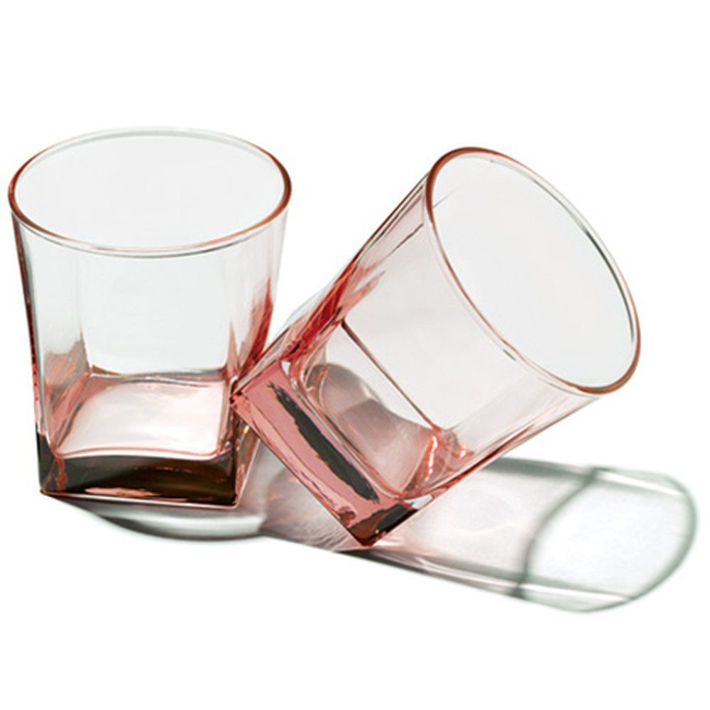 nurso Gläser-Set Wasser- und Saftglas rosé, 310 ml, 6er Set