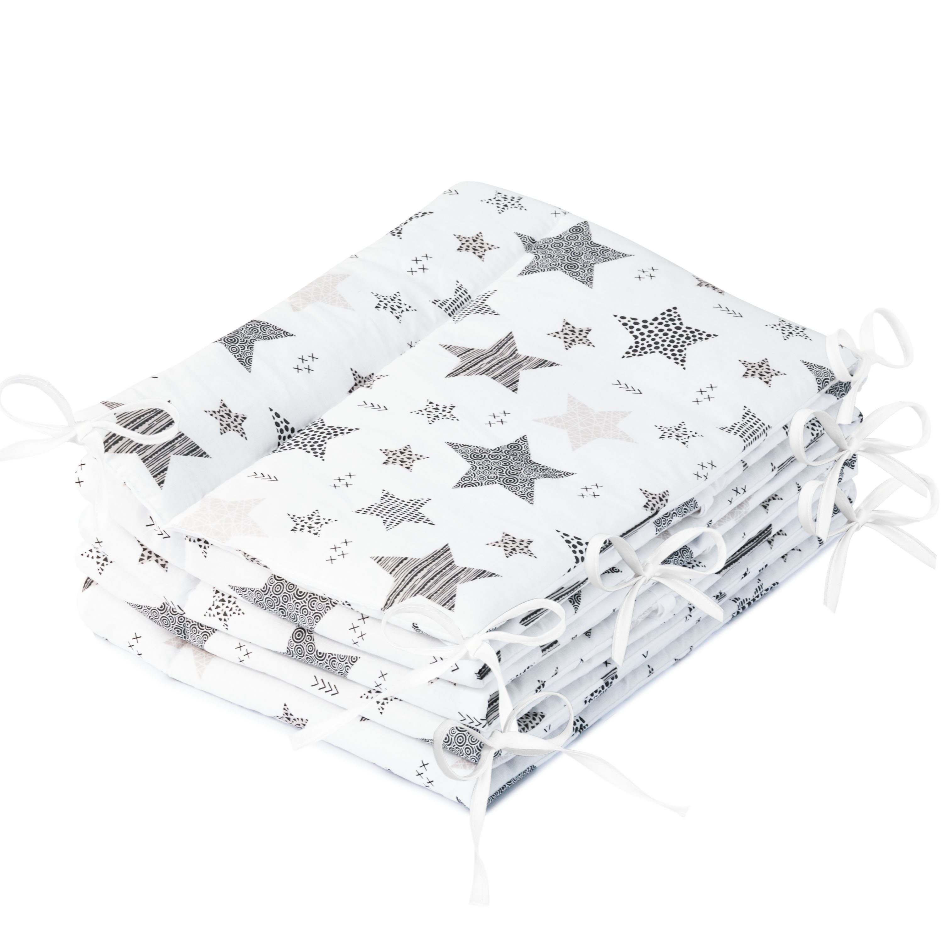 Amilian Bettnestchen Bettumrandung 360x30 cm für Babybett 120 x 60 cm geeignet (rundherum), (Nestchen, Kantenschutz), Umrandungen