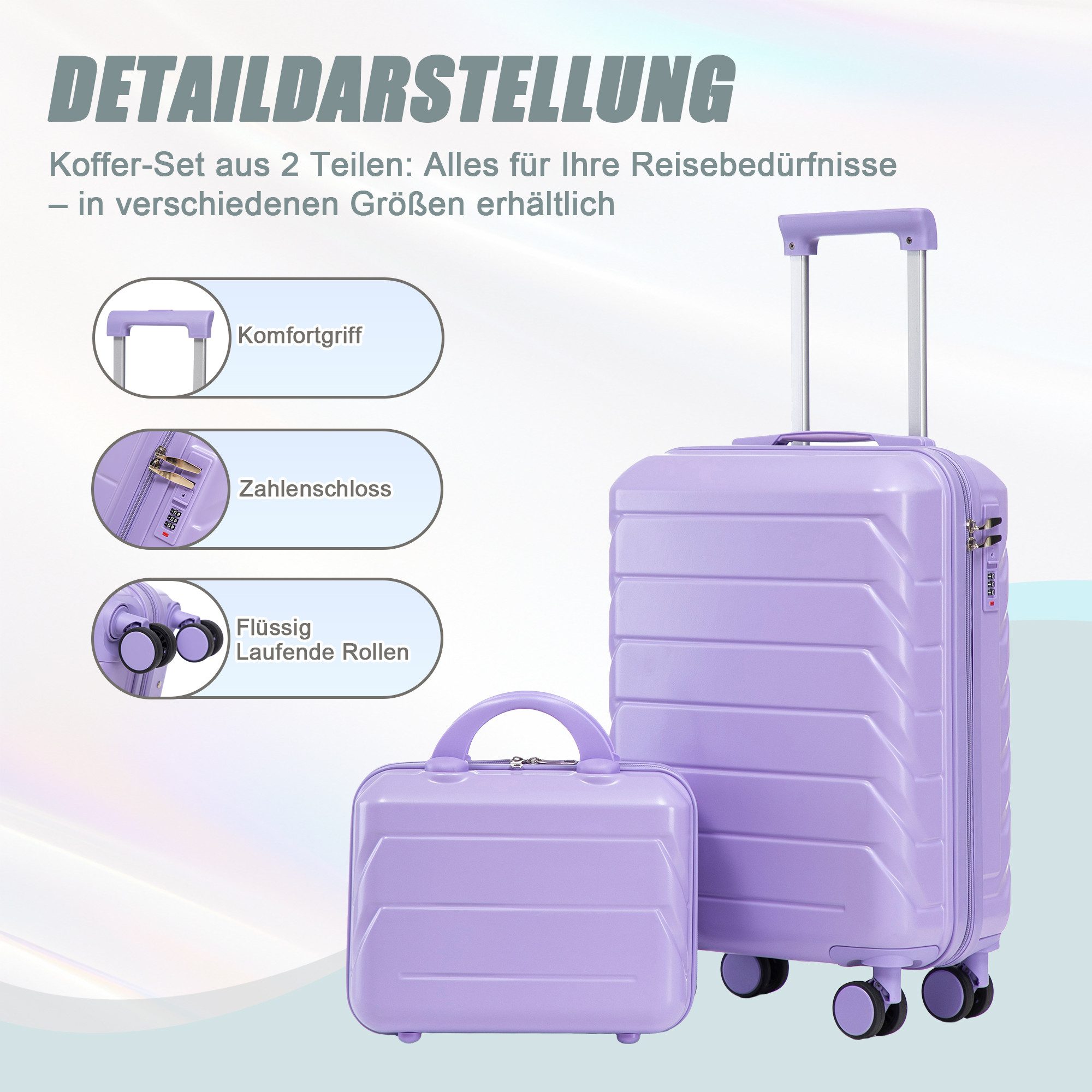 i@home Kofferset 2-teiliges Hartschalen-Kofferset, Reisekoffer mit Beauty C günstig online kaufen