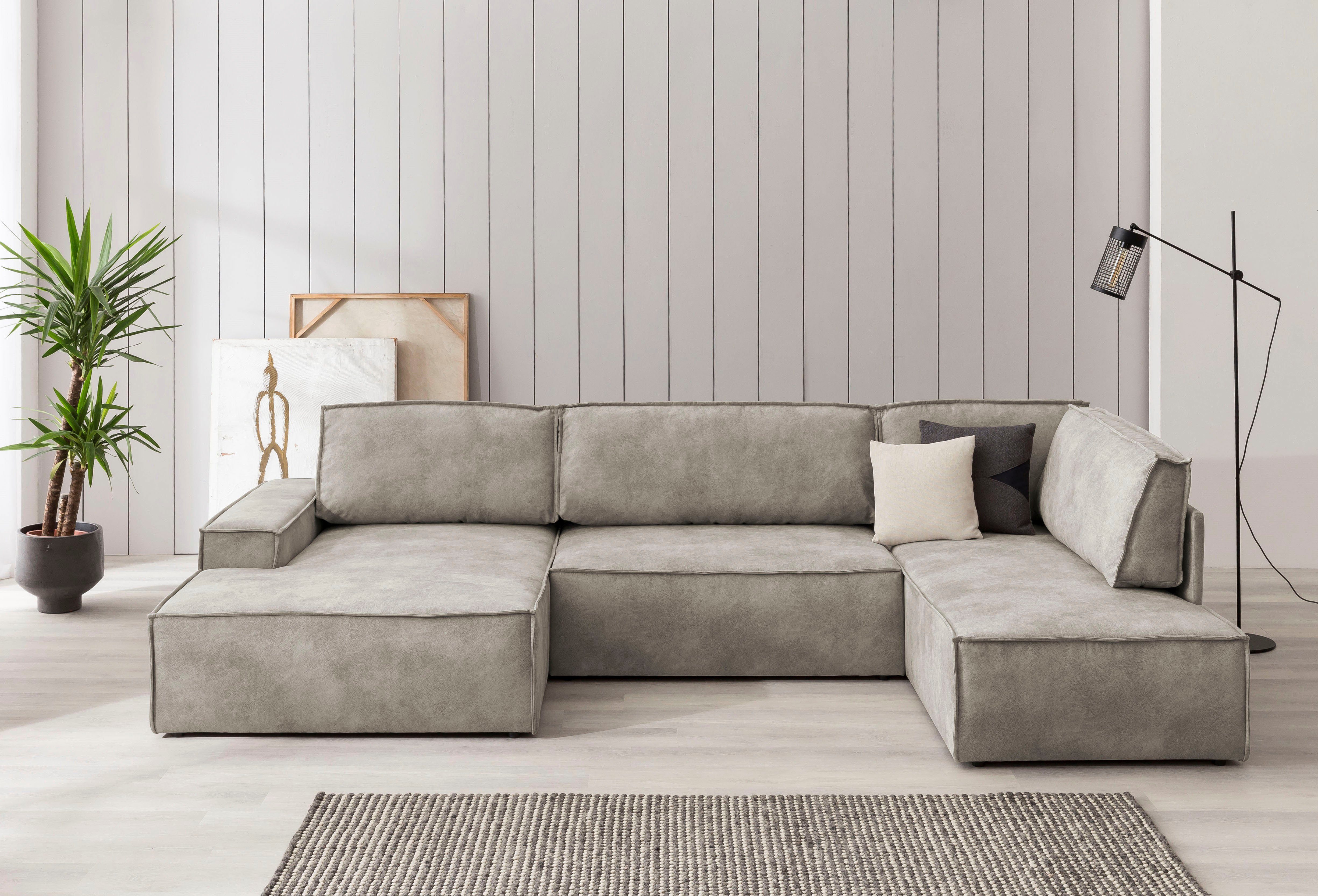 Home affaire Wohnlandschaft "SHERWOOD U-Form, 329 cm - OTTO. Verlässliche Q günstig online kaufen