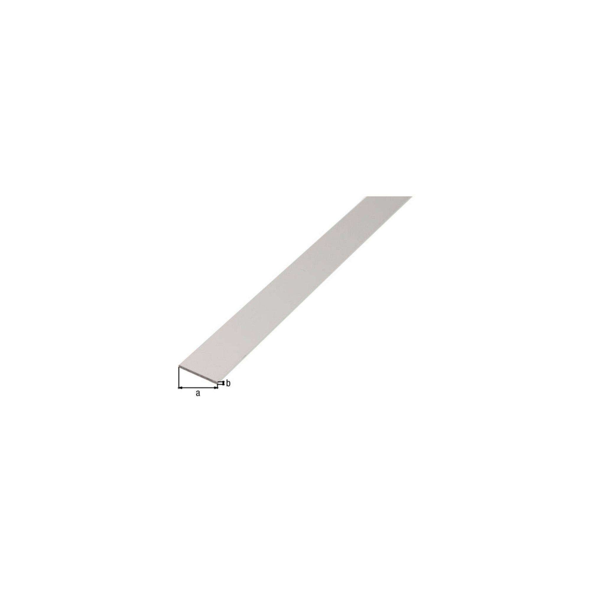 Alberts Türfeststeller GAH Alberts Flachstange glatt, ungel., L2000mm B30mm, S2mm Aluminium s