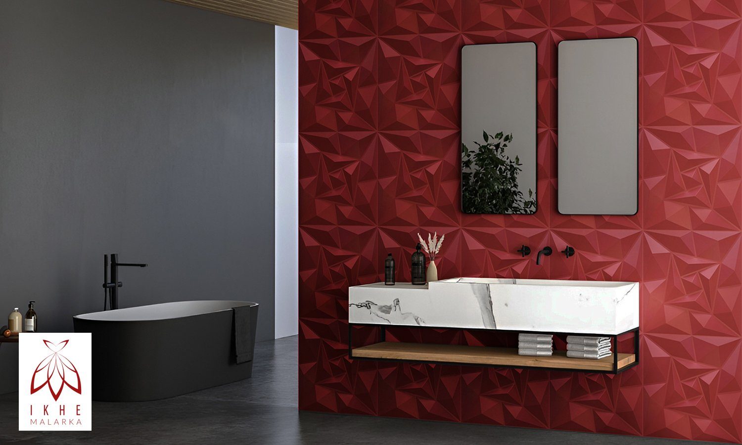 IKHEMalarka 3D Wandpaneel 3D Paneele PVC günstig online kaufen