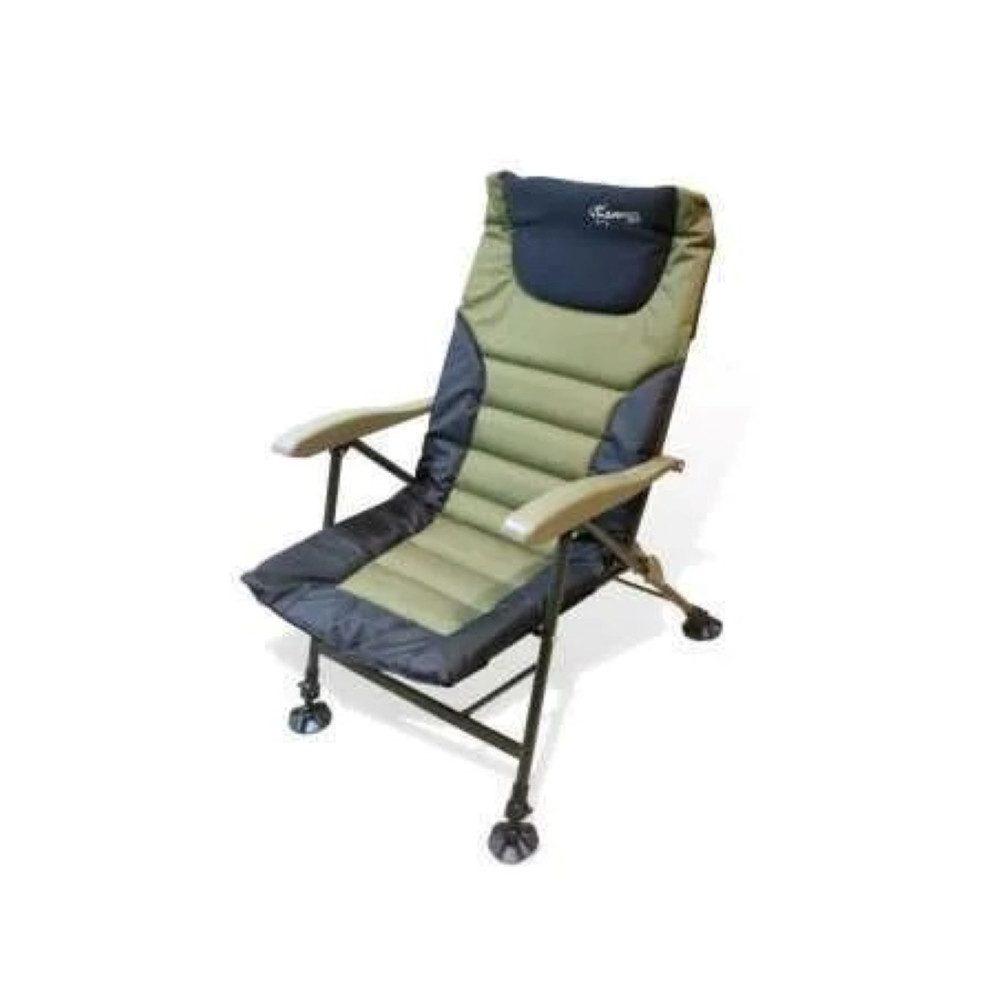 CarpOn Angelstuhl Relax Plus Karpfenstuhl, Gartenstuhl, Schwarz-Grün (1 St)