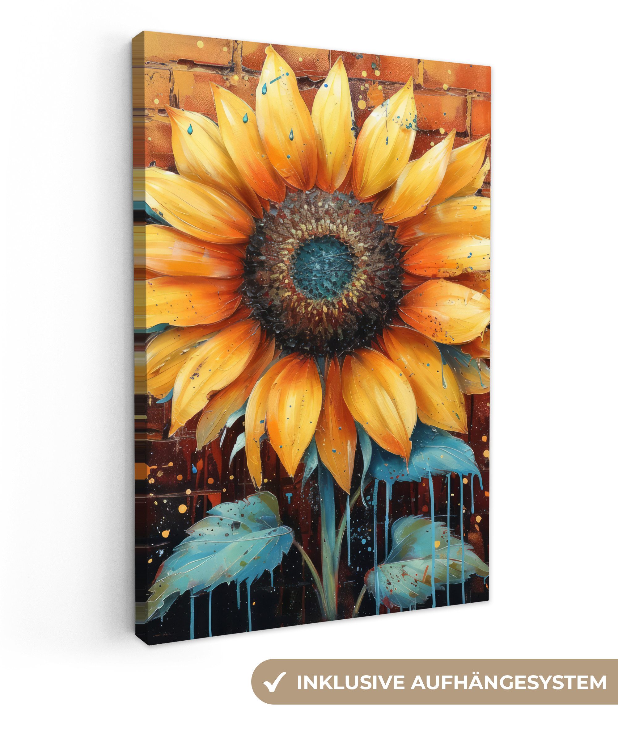 OneMillionCanvasses® Leinwandbild Sonnenblume - Blumen - günstig online kaufen