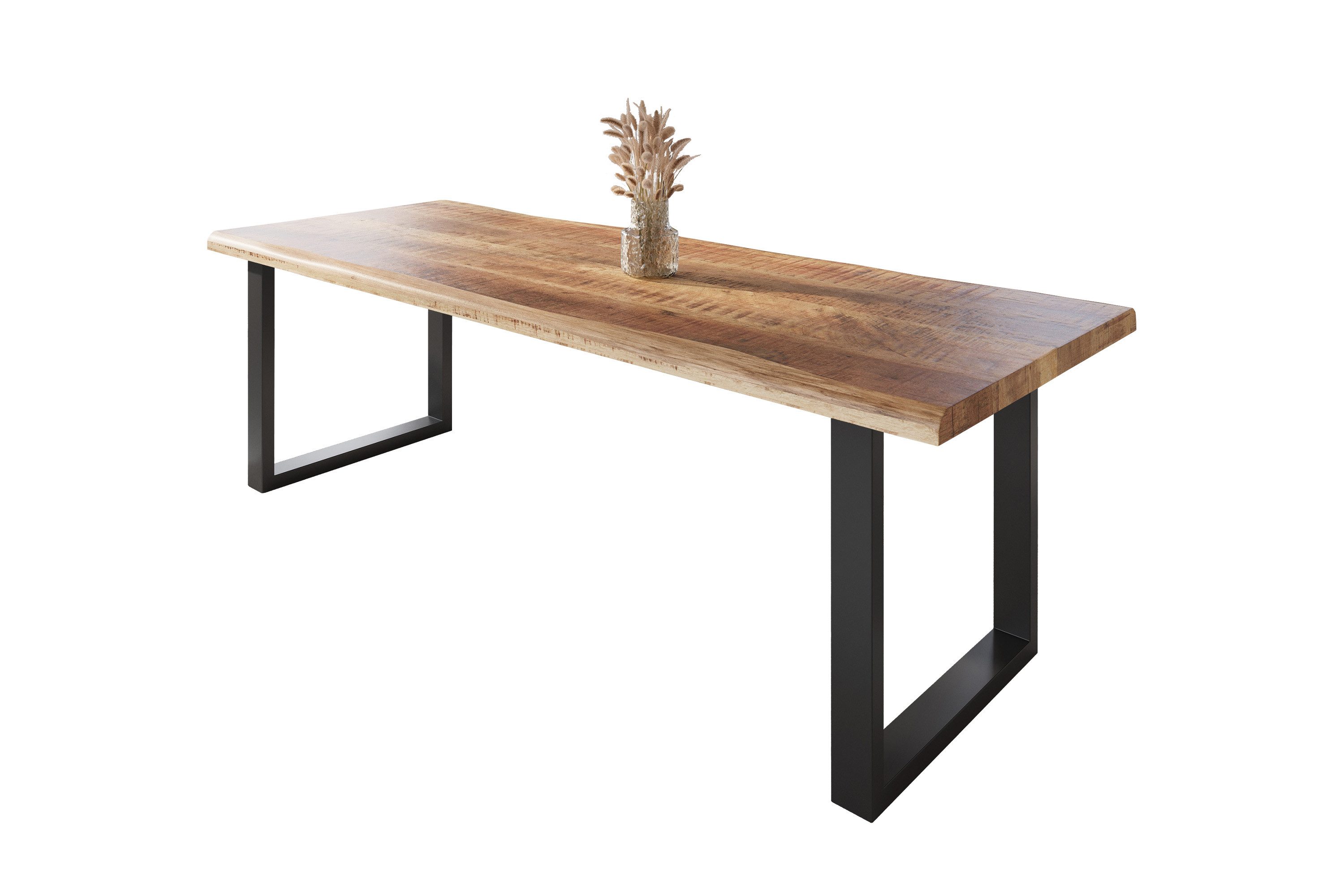SAM® Esstisch Waves, Mangoholz, gedoppelte Tischplatte, günstig online kaufen
