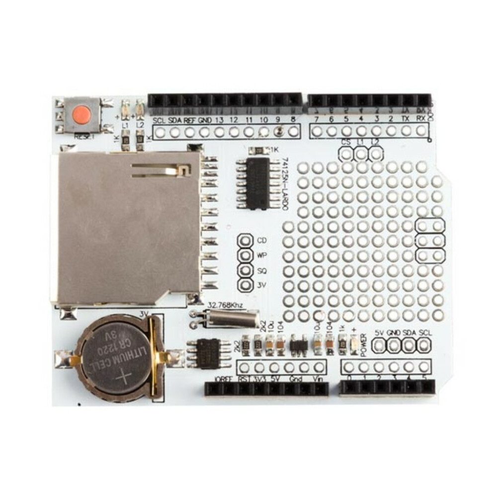 Arduino Lerntablet Praktisches Messwerterfassungs-Shield für Arduino. Die SD-Kartenschnit, (1-tlg)