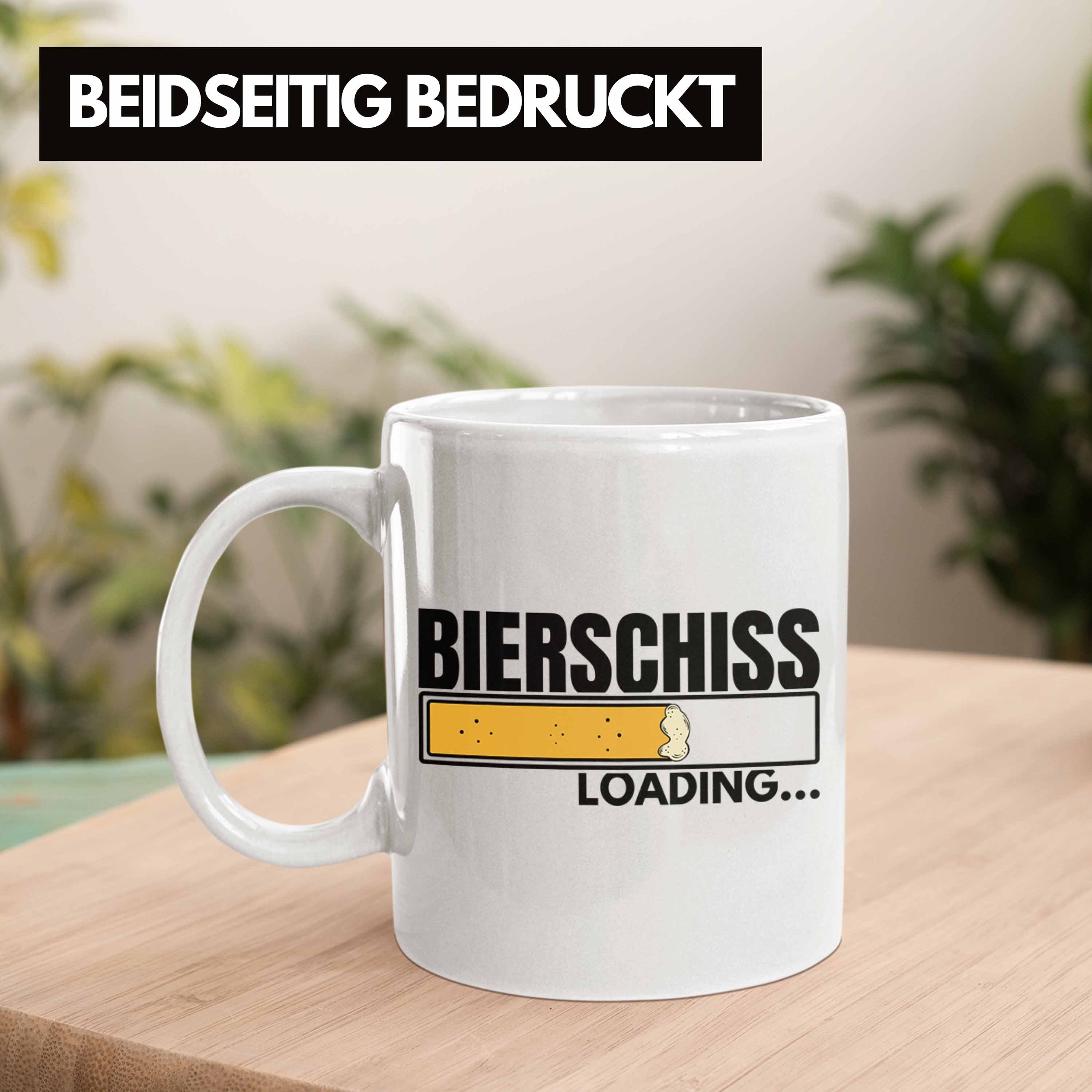 Männer Tasse Loading Mann Weiss Spruch Trendation Geschenkidee Trendation Bierschiss - Lustiger Party Tasse