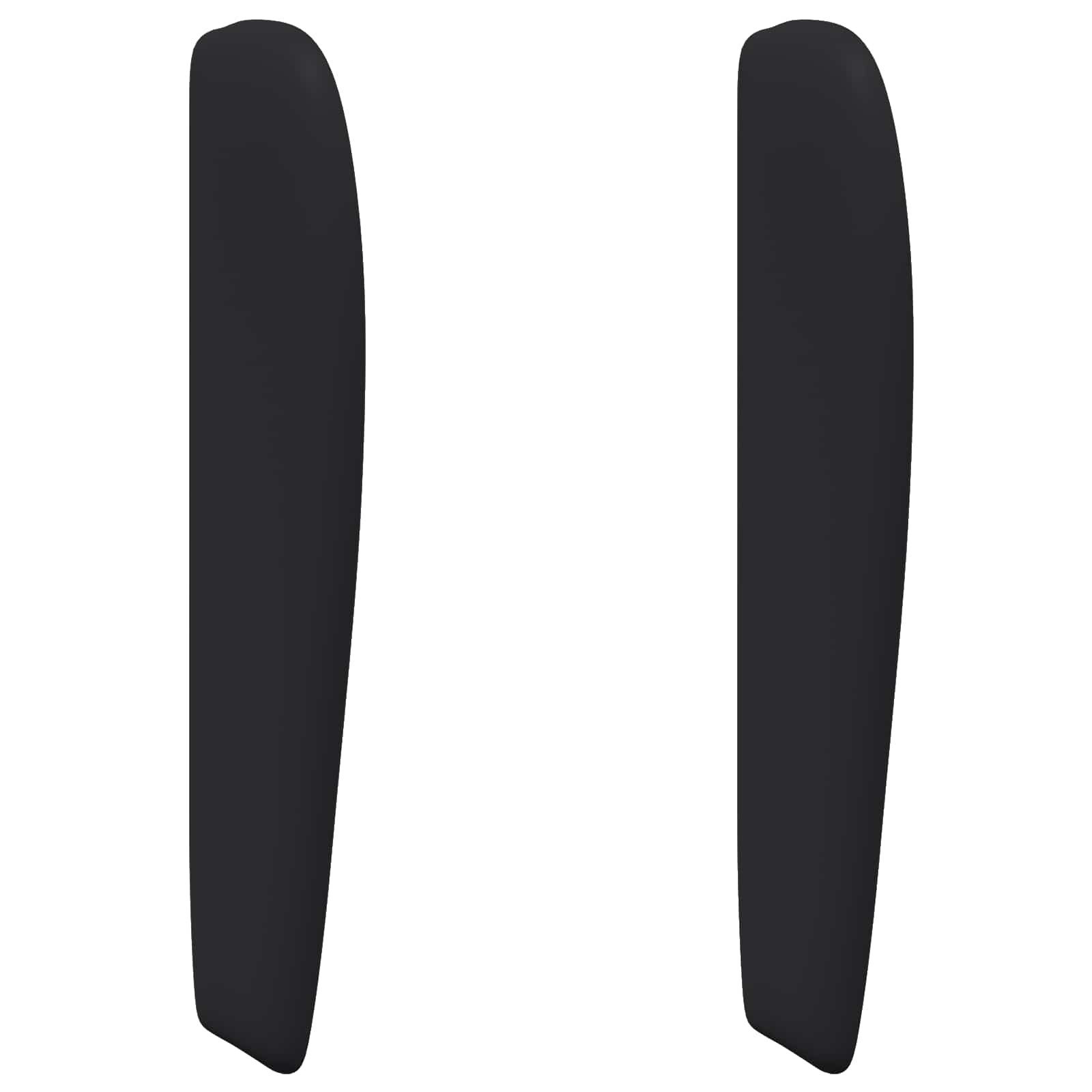 vidaXL Betthimmel Kopfteil Ohr Schwarz 80 x 23 x 6 cm PVC (1-tlg)