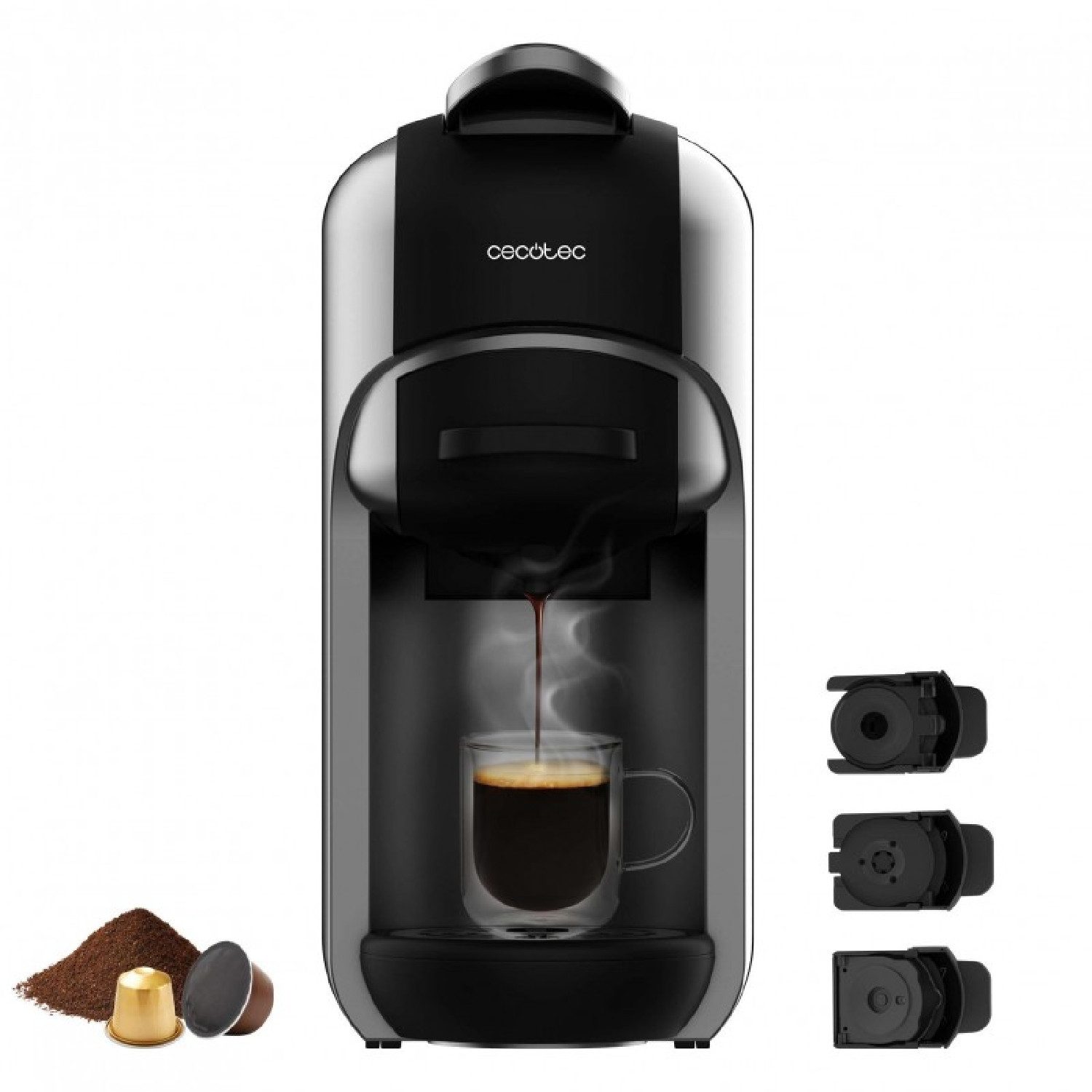 Cecotec Espressomaschine, 0.6l Kaffeekanne, FreeStyle Compact
