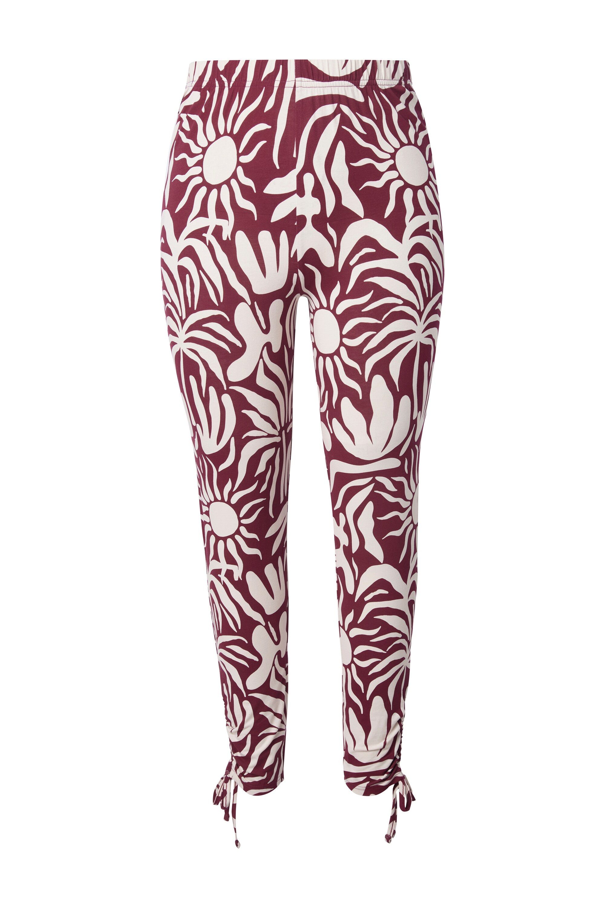 Leggings Leggings Blätter Raffung Elastikbund Biobaumwolle