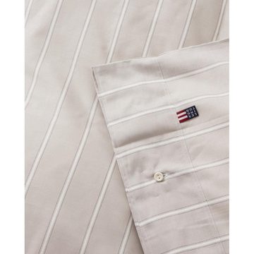 Kissenhülle LEXINGTON Kissenbezug White Gray Striped Lyocell Cotton (80x80), Lexington