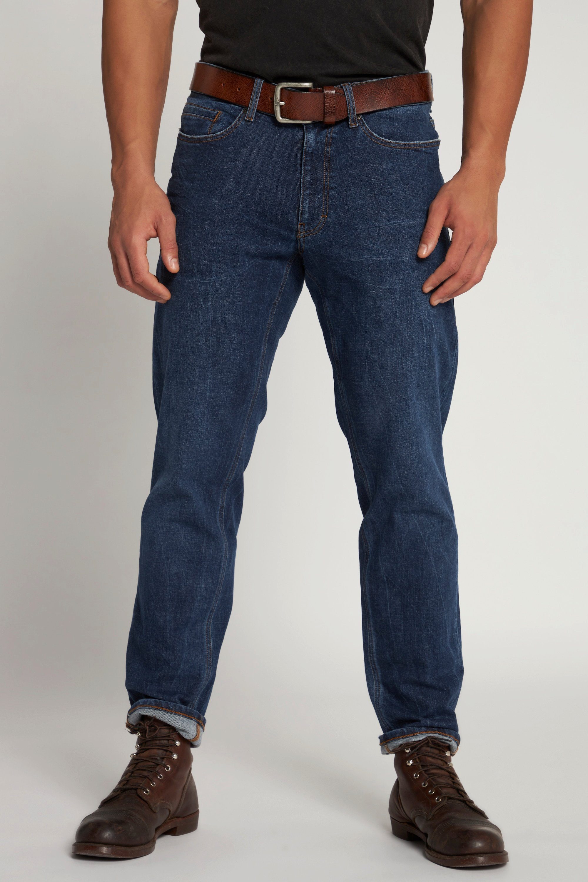 JP1880 5-Pocket-Jeans Tapered Fit Loose 5-Pocket Jeans Denim