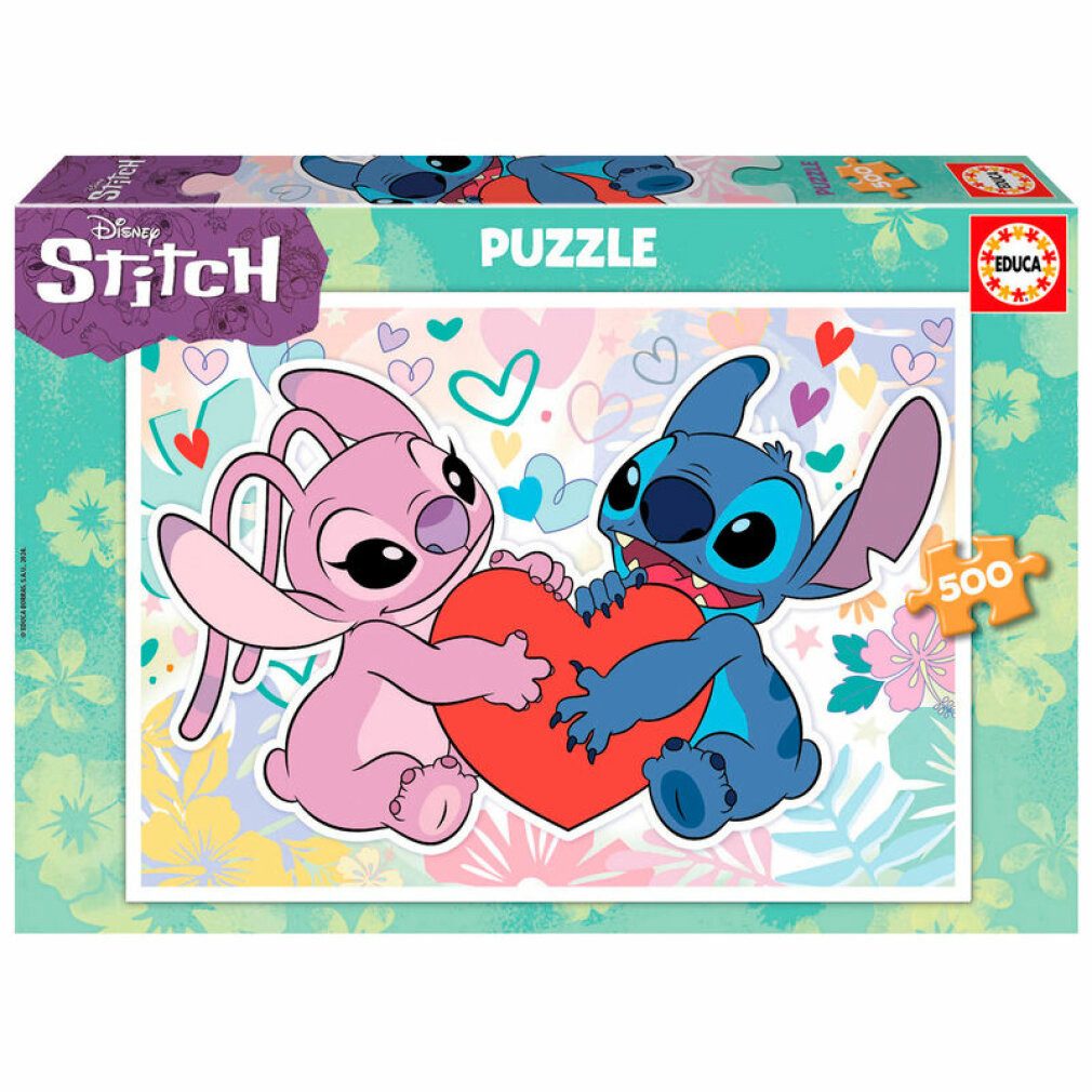 Educa Puzzle Disney Stitch Puzzle 500Stück, Puzzleteile