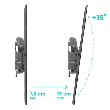 ONKRON TV Wandhalterung 55 - 100 Zoll, bis zu 75kg, max VESA 800x600 mm TV-Wandhalterung, (bis 100,00 Zoll, Neigbare TV Wandhalterung, Neigbare TV Wandhalterung, neigbar bis 15)