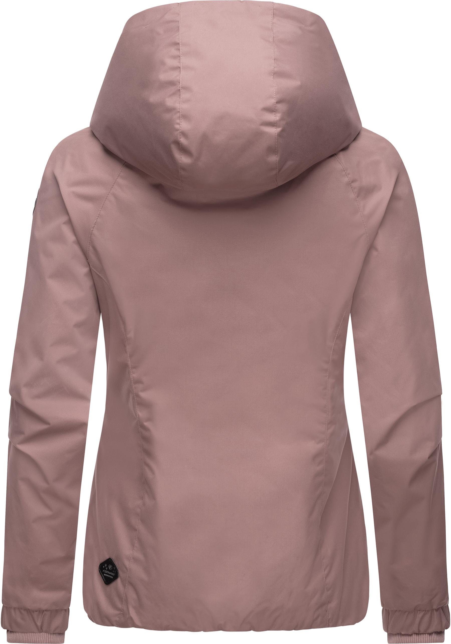 Ragwear Outdoorjacke Dizzie Wasserdichte Übergangsjacke mit großer Kapuze