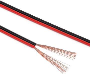 conecto conecto 100m Lautsprecherkabel Lautsprecher Boxen Kabel 2x0,75mm² CCA Audio-Kabel