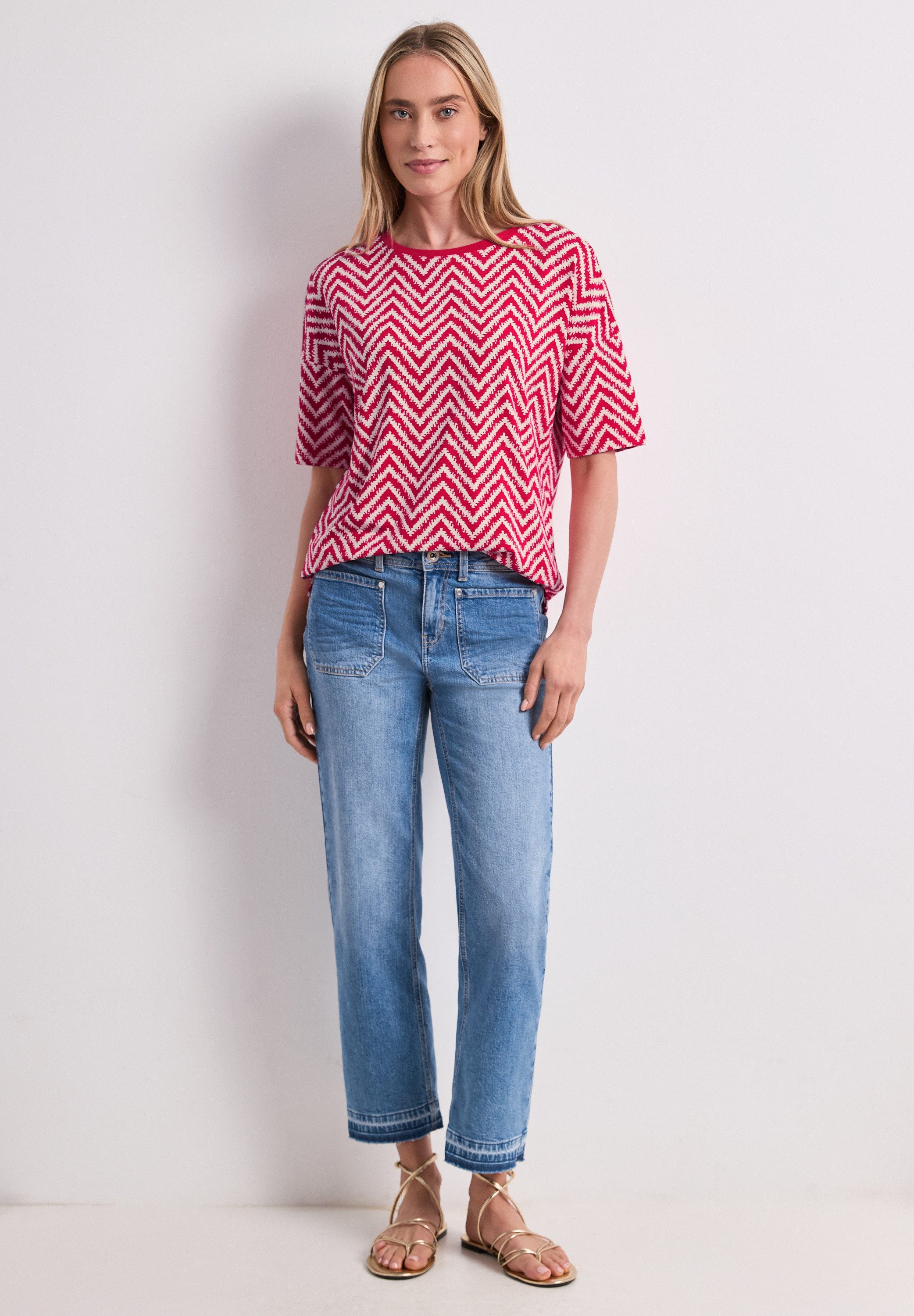 STREET ONE T-Shirt aus strecthigem Viskosematerial – Bild 3 von 5