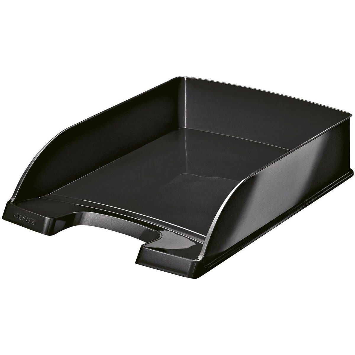 LEITZ Briefablage Briefkorb Wow Plus A4 Polystyrol schwarz