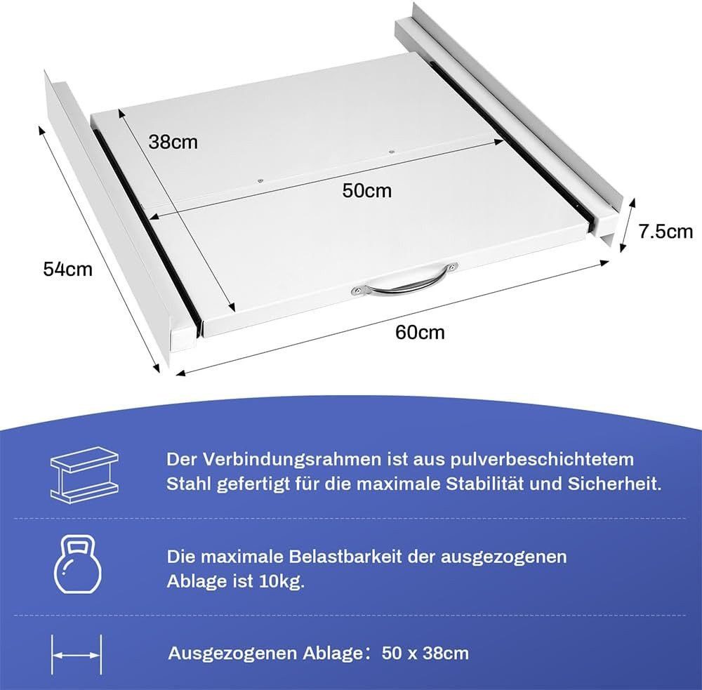 XERSEK Zwischenbaurahmen Metall Verbindungsrahmen mit Ausziehplatte günstig online kaufen