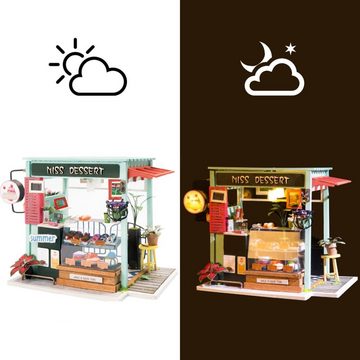 Robotime Modellbausatz Miniatur Bausatz Dessert Shop