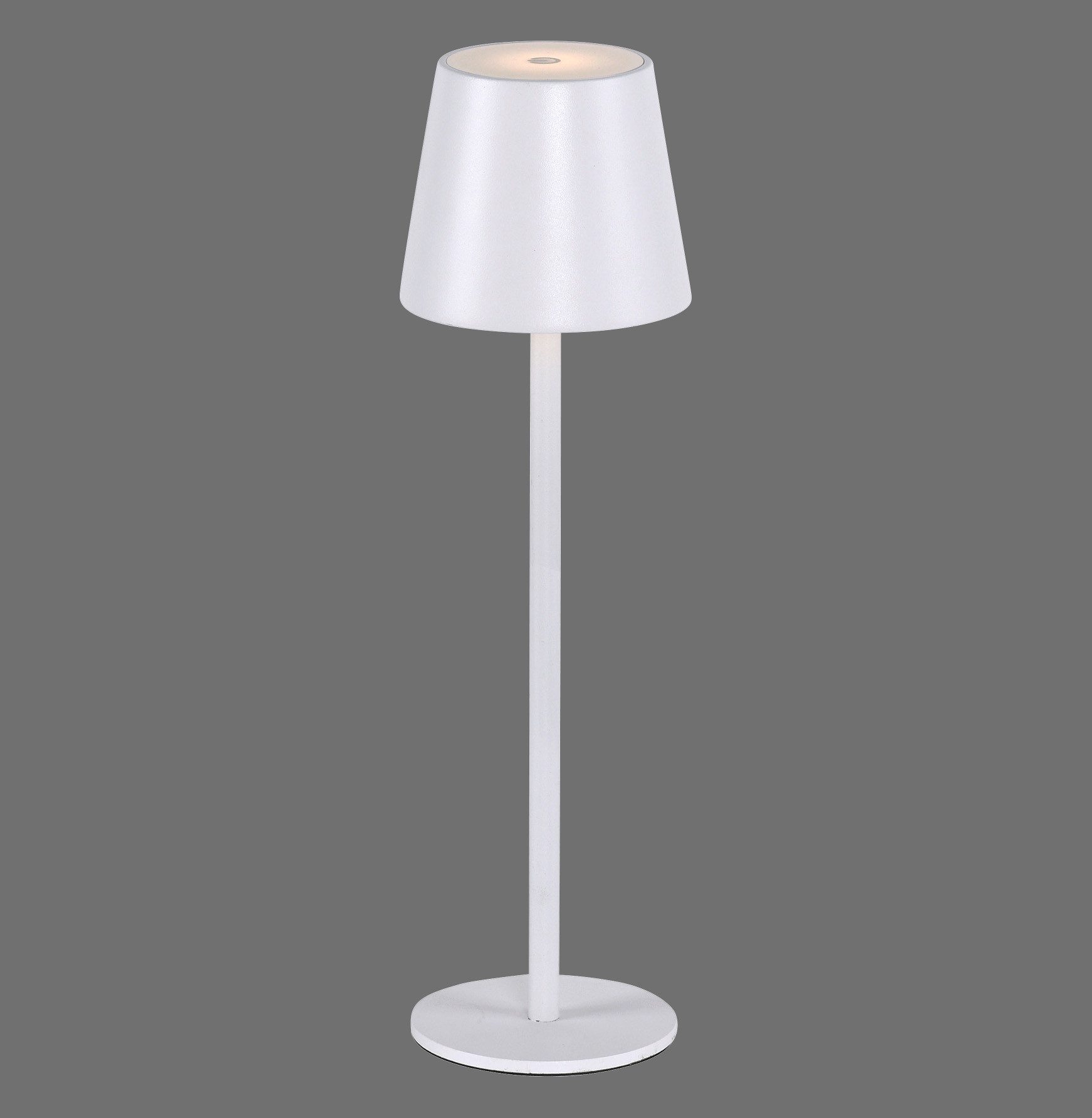 JUST LIGHT LED Tischleuchte EURIA, 2er Set, Dimmfunktion, Memory, nach Trennung vom Netz, LED fest integriert, Warmweiß, LED Akku Tischlampe