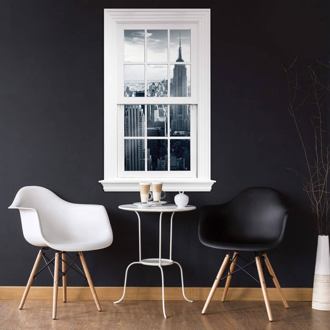 K&L Wall Art Wandtattoo 3D Fensterblick Wandsticker Stadt- und Natur Wandbild selbstklebend (Klebebilder mit traumhaften Blick aus dem Fenster), selbstklebende Fenster Wandsticker für Wohnzimmer und Büro