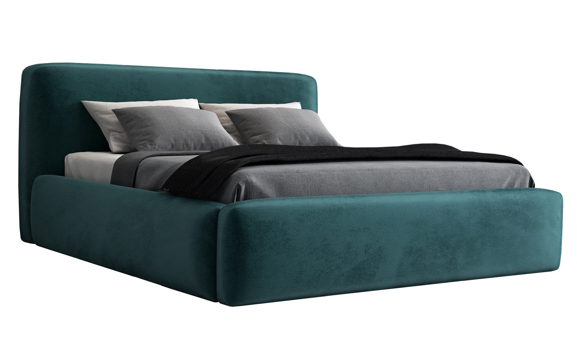 A&J MöbelLand GmbH Polsterbett LUMO mit Matratze und Bettkasten. (Bett mit Kopfteil. Matratze und Lattenrost Inclusive! Bettkasten mit großem Stauraum. Viele Varianten zur Auswahl – wählen Sie Größe und Farbe!, TOP ANGEBOT), Länge: 220 cm Höhe Kopfteil: 100 cm