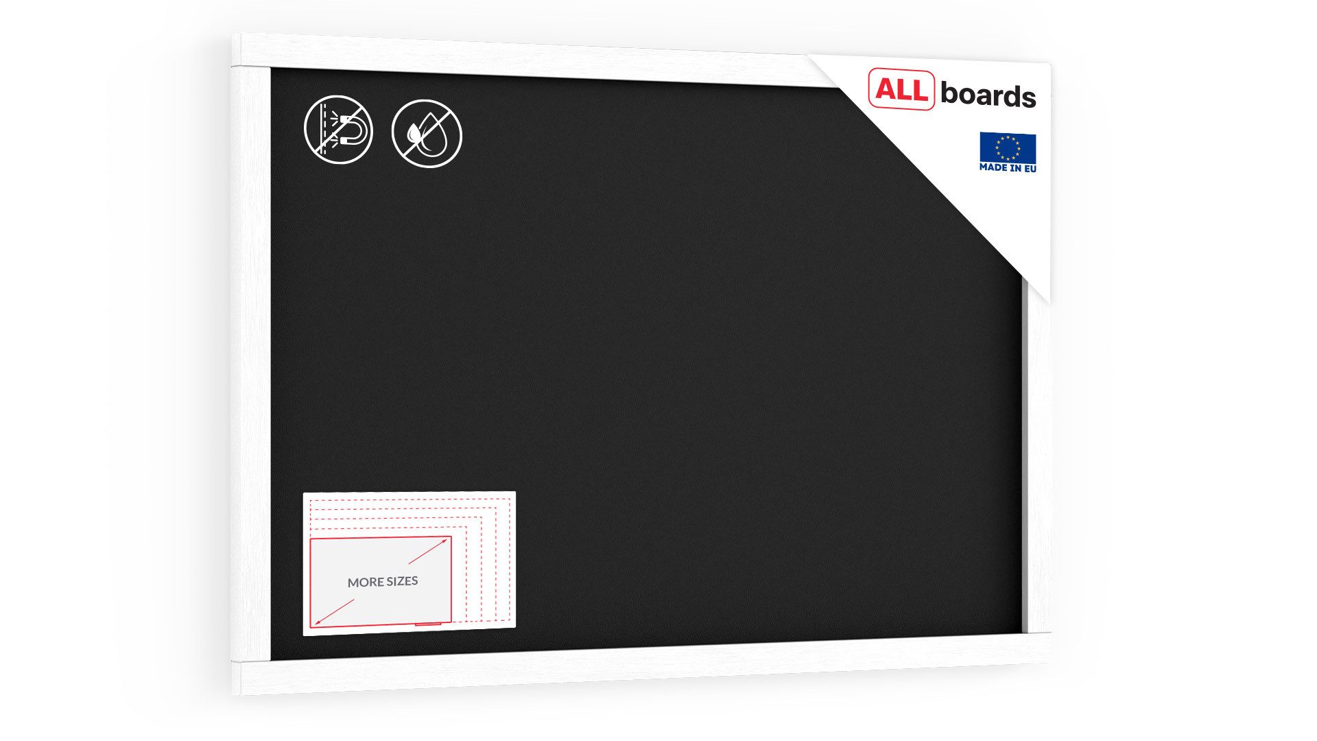 ALLboards Tafel ALLboards Kreidetafel Holzrahmen Schreibtafel günstig online kaufen
