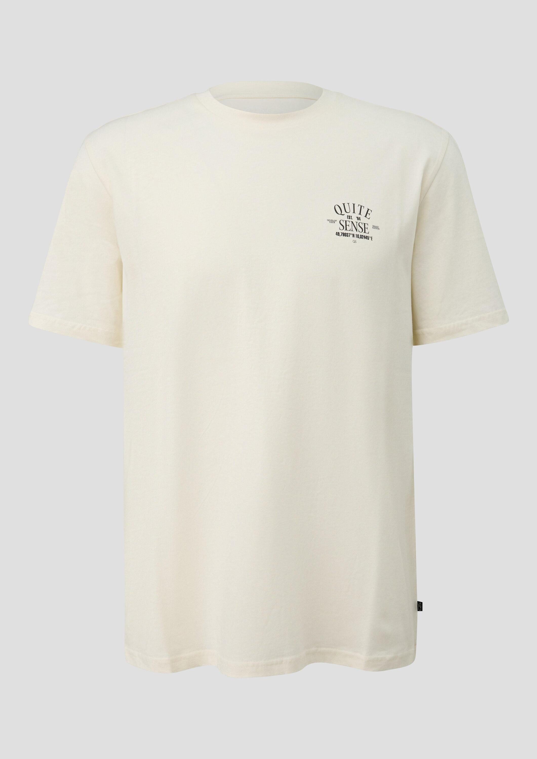 QS Kurzarmshirt T-Shirt T-Shirt mit Print