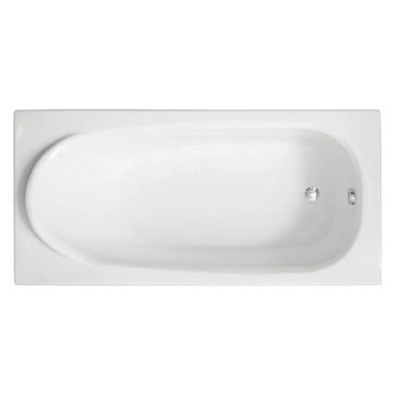KOLMAN Badewanne Rechteck Medium 160x75, Acrylschürze Styroporträger, Ablauf VIEGA & Füße GRATIS