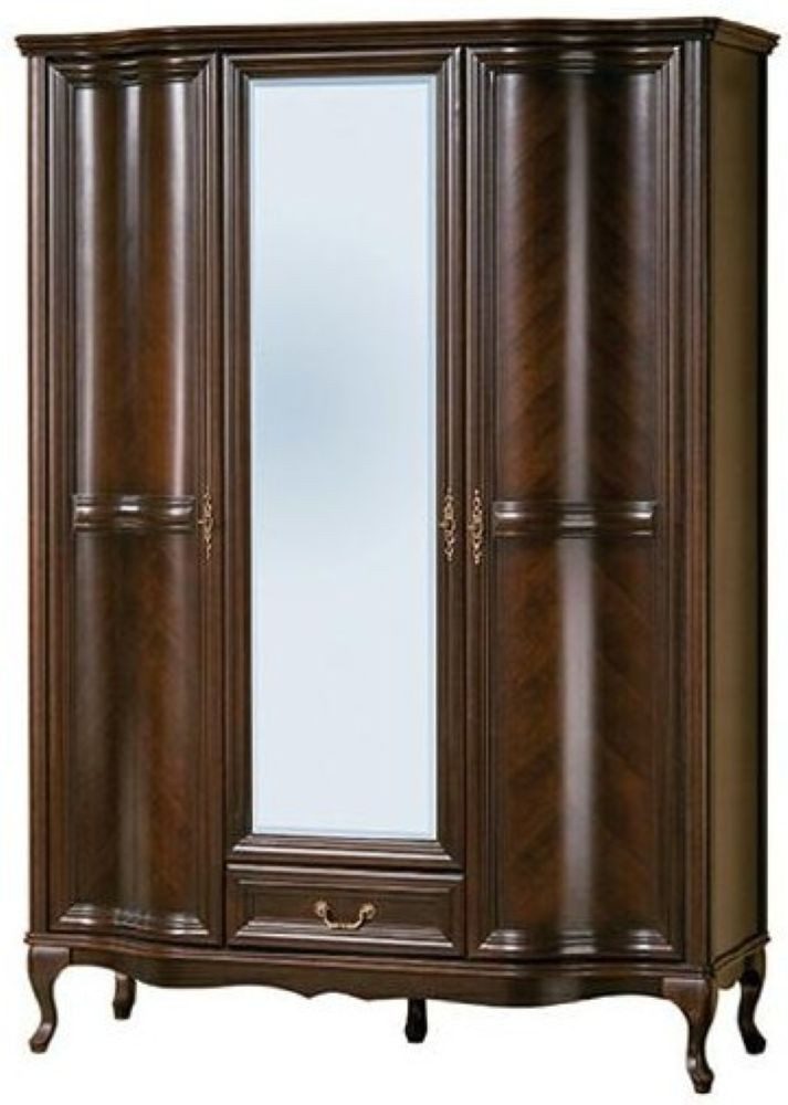 Xlmoebel Kleiderschrank Neuer italienischer Holz-Kleiderschrank mit 3 Türen und Schrankwand. (1-St., Kleiderschrank) Hergestellt in Europa