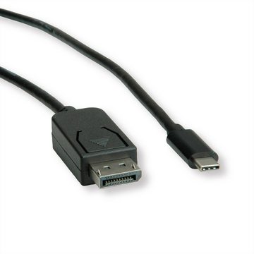 ROLINE USB Typ C - DisplayPort Adapterkabel, v1.2, ST/ST Audio- & Video-Adapter USB Typ C (USB-C) Männlich (Stecker) zu DisplayPort Männlich (Stecker), 200.0 cm