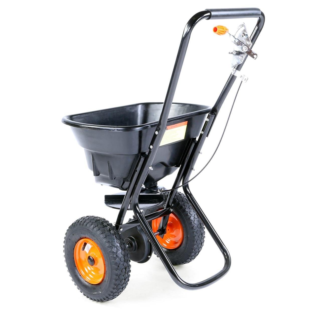 FUXTEC Streuwagen FX-GS36, Streubreite bis zu 3,65 m, mit Rotationsauswurf, 5km/h, 36kg Volumen