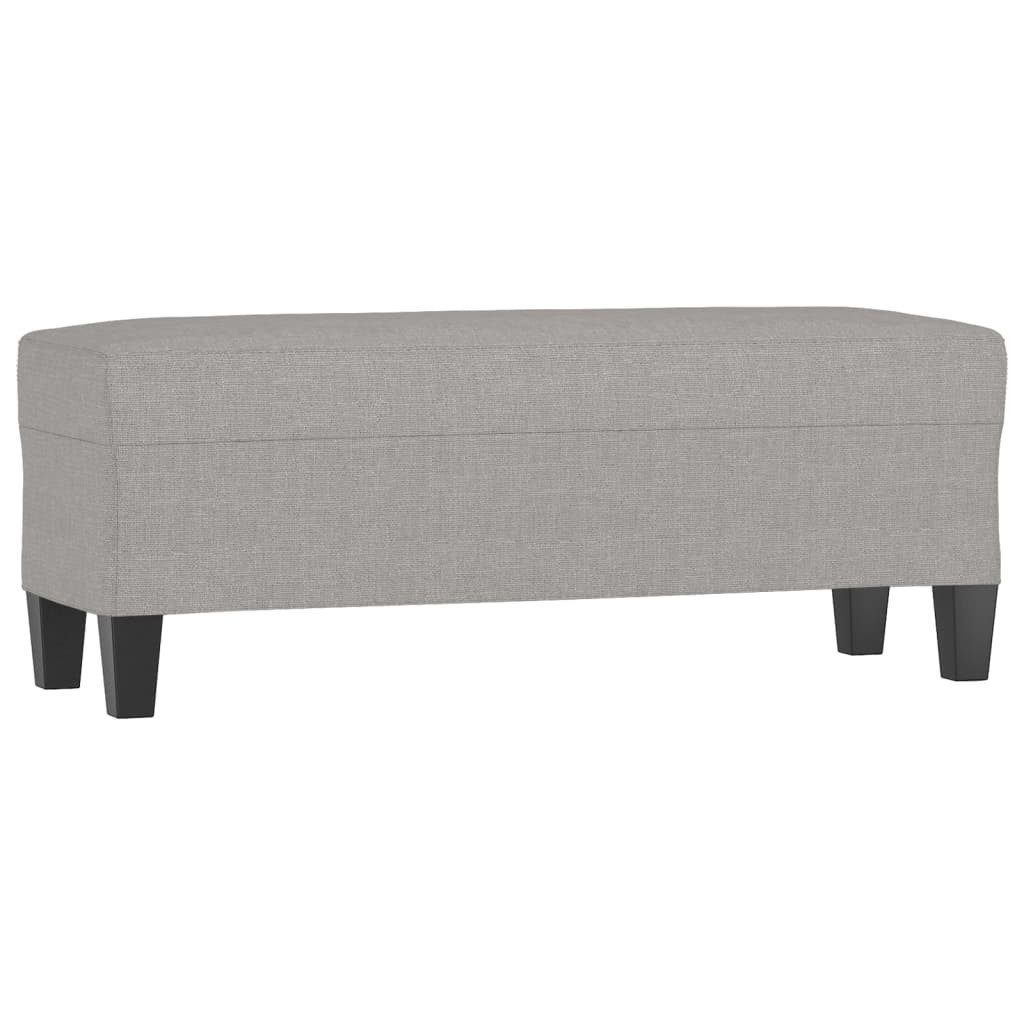 Sitzbank Sitzbank Hellgrau 100x35x41 cm Stoff