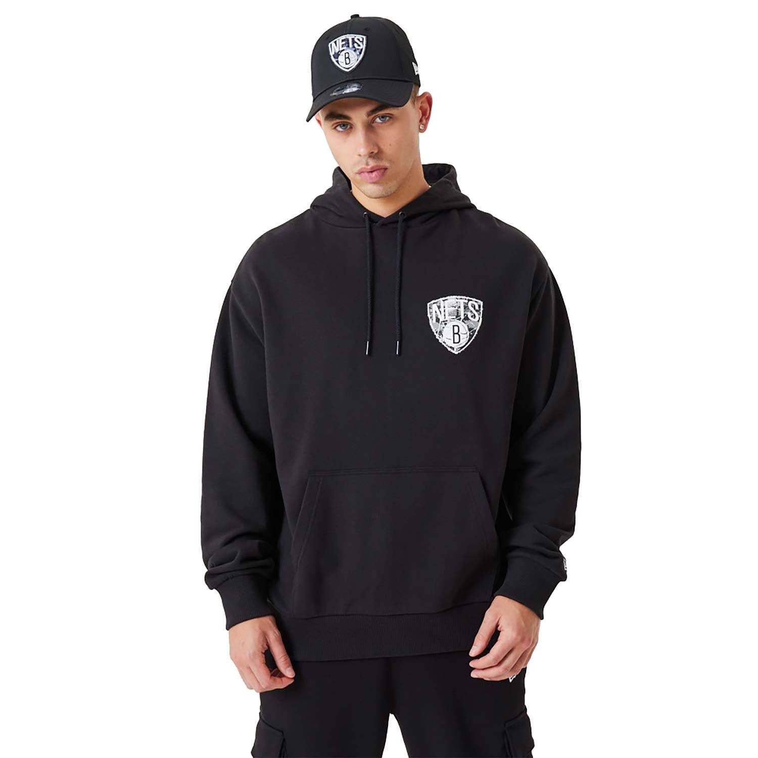 Hoodie Hoodie New Era Infill Team Logo Brooklyn Nets