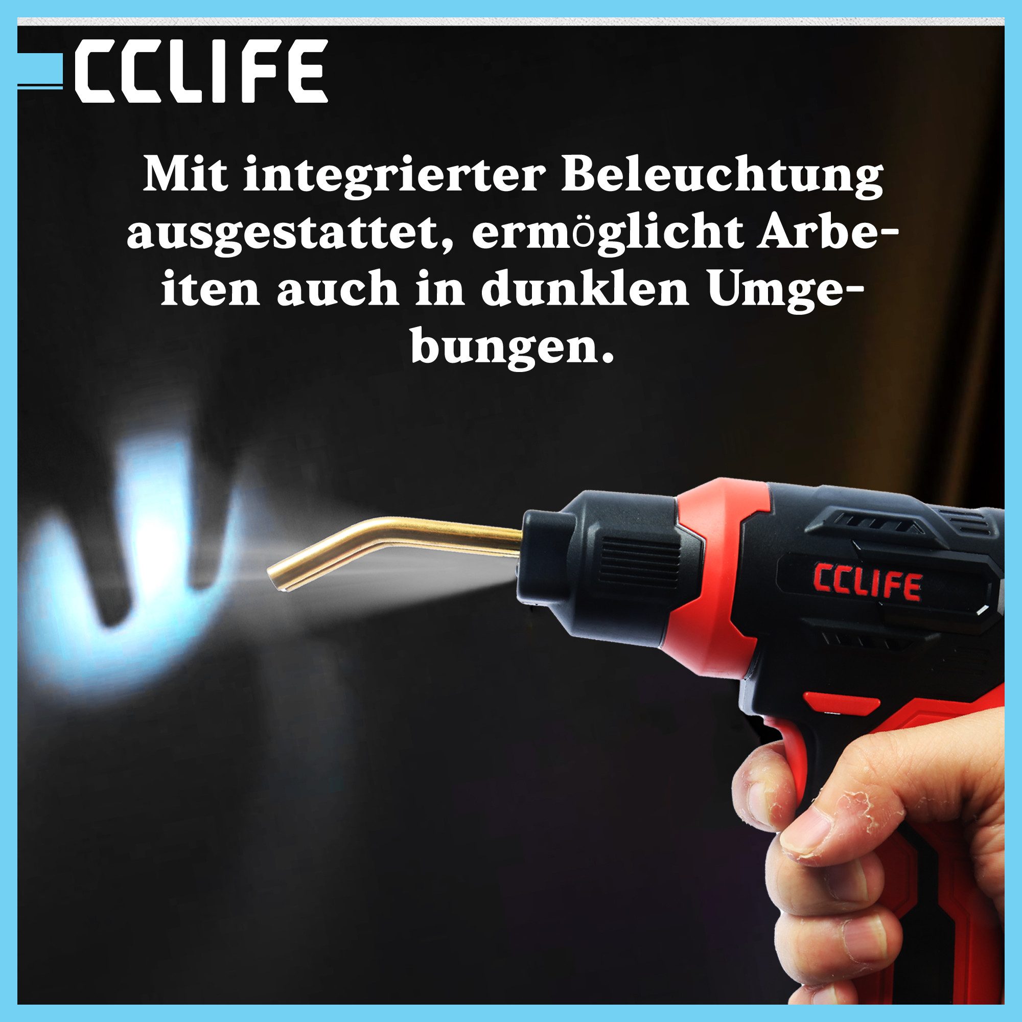 CCLIFE Kunststoff-Reparaturset CCLIFE Kunststoff Schweißgeraet Auto Stoßstange Reparatur Werkzeug – Bild 5 von 5