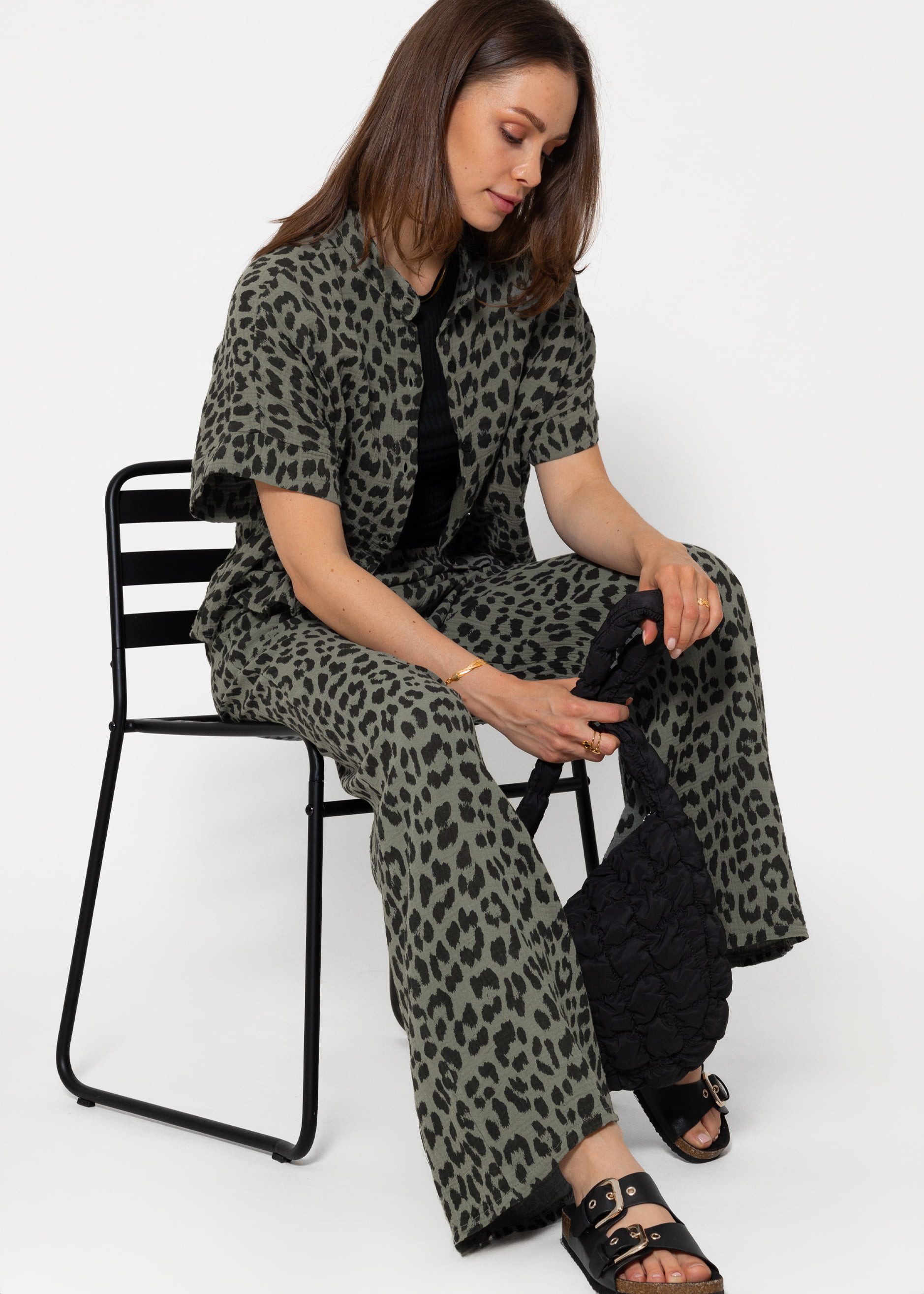 SASSYCLASSY Stoffhose Musselin Sommer Hose Damen günstig online kaufen