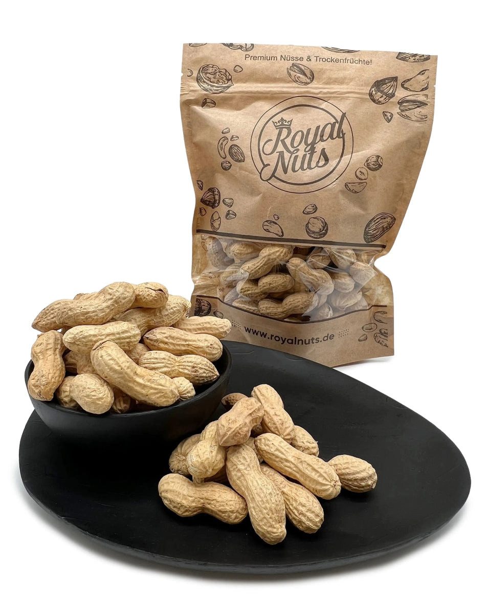 Royalnuts Genuss GmbH Nüsse 1000g Erdnüsse mit Schale, Royalnuts