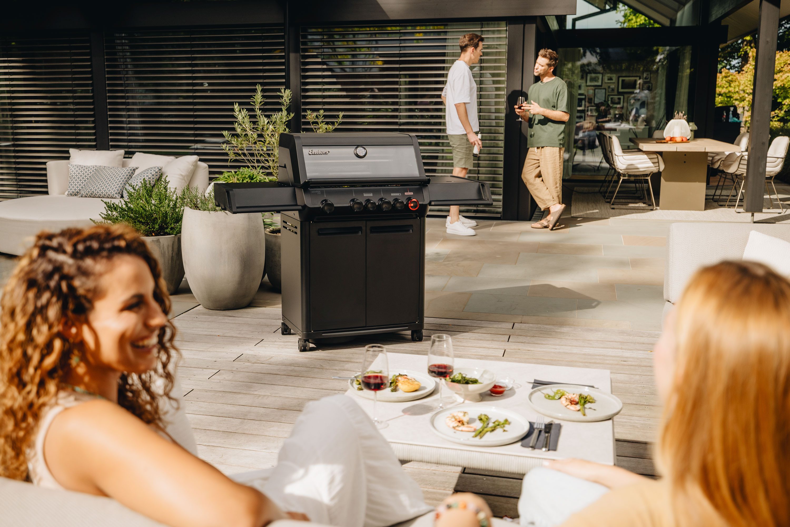 Enders® Gasgrill Monroe Pro 4 SIKR TURBO Shadow