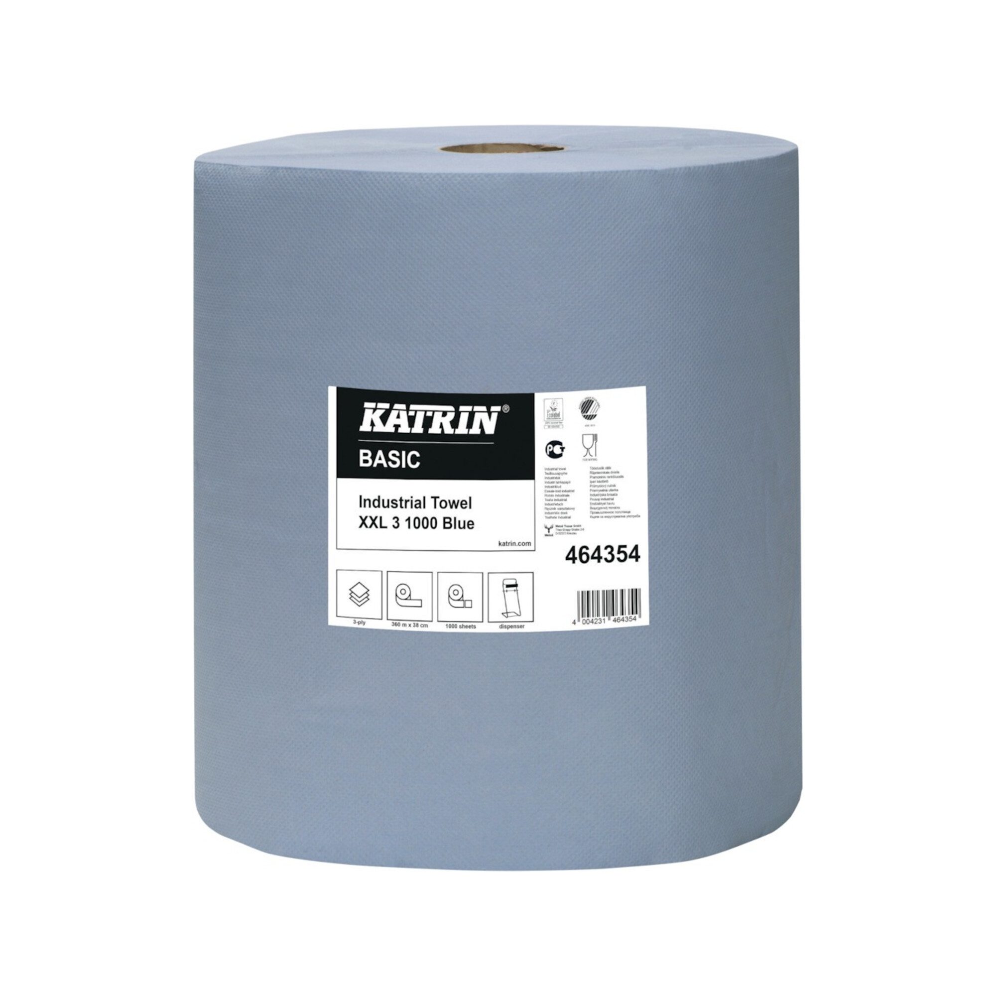 KATRIN Schleifpapier KATRIN Putzpapier 2-lagig blau 1000 Blatt, 38x36cm 2 Stk