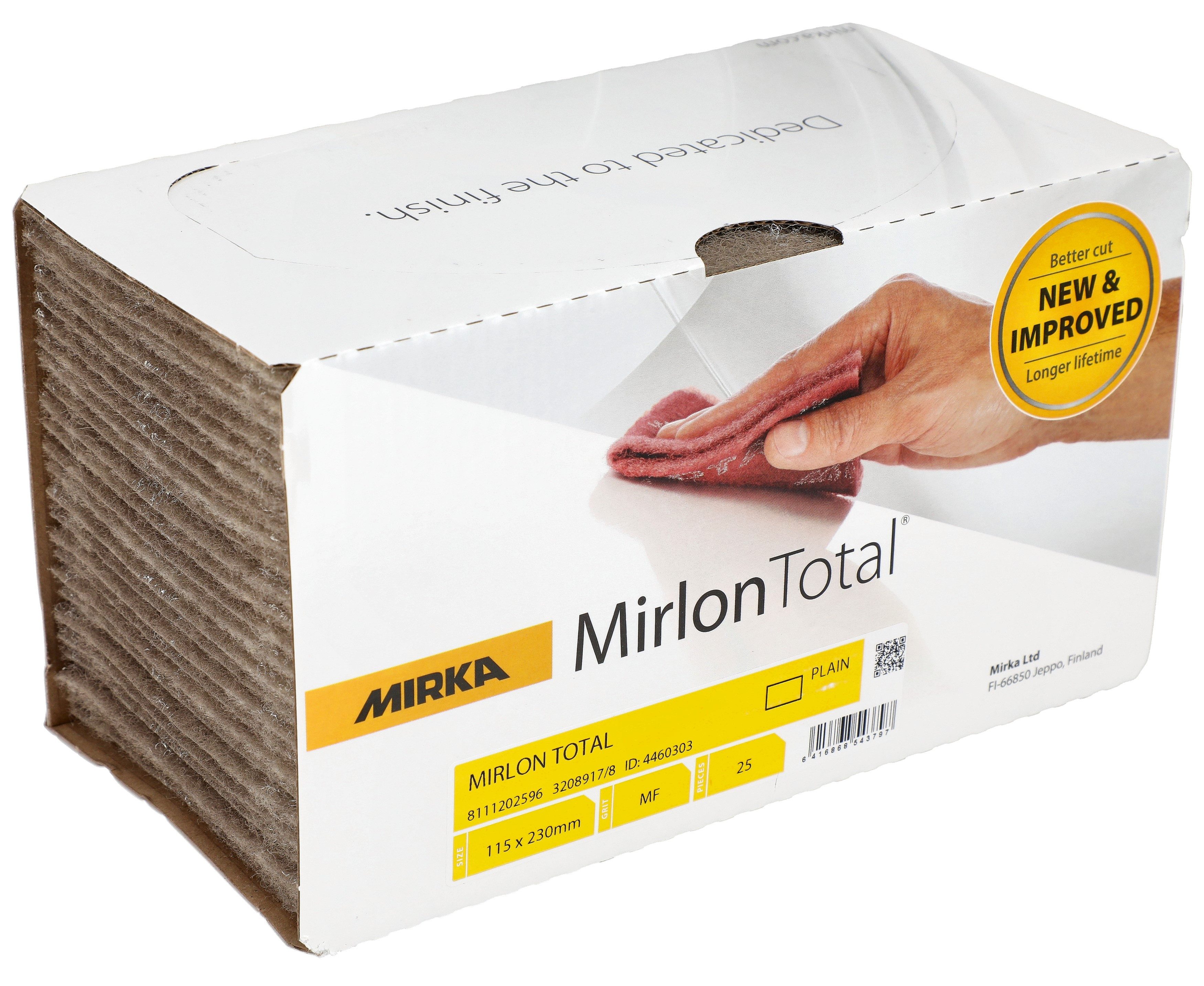 Mirka Schleifpapier Mirlon Total Schleifvlies, (25 St), Schleiffleece, Anschleifen, Entrosten, Schleifen & Polieren, MicroFine