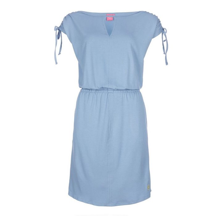salzhaut Sommerkleid Damen Kleid Gufi - Freizeitkleid mit Raffung und Print